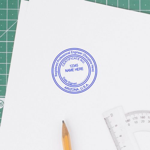 Arizona Engineer Seal Embossed