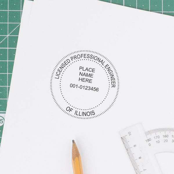 Professional Engineer Slim Pre-Inked Rubber Stamp of Seal