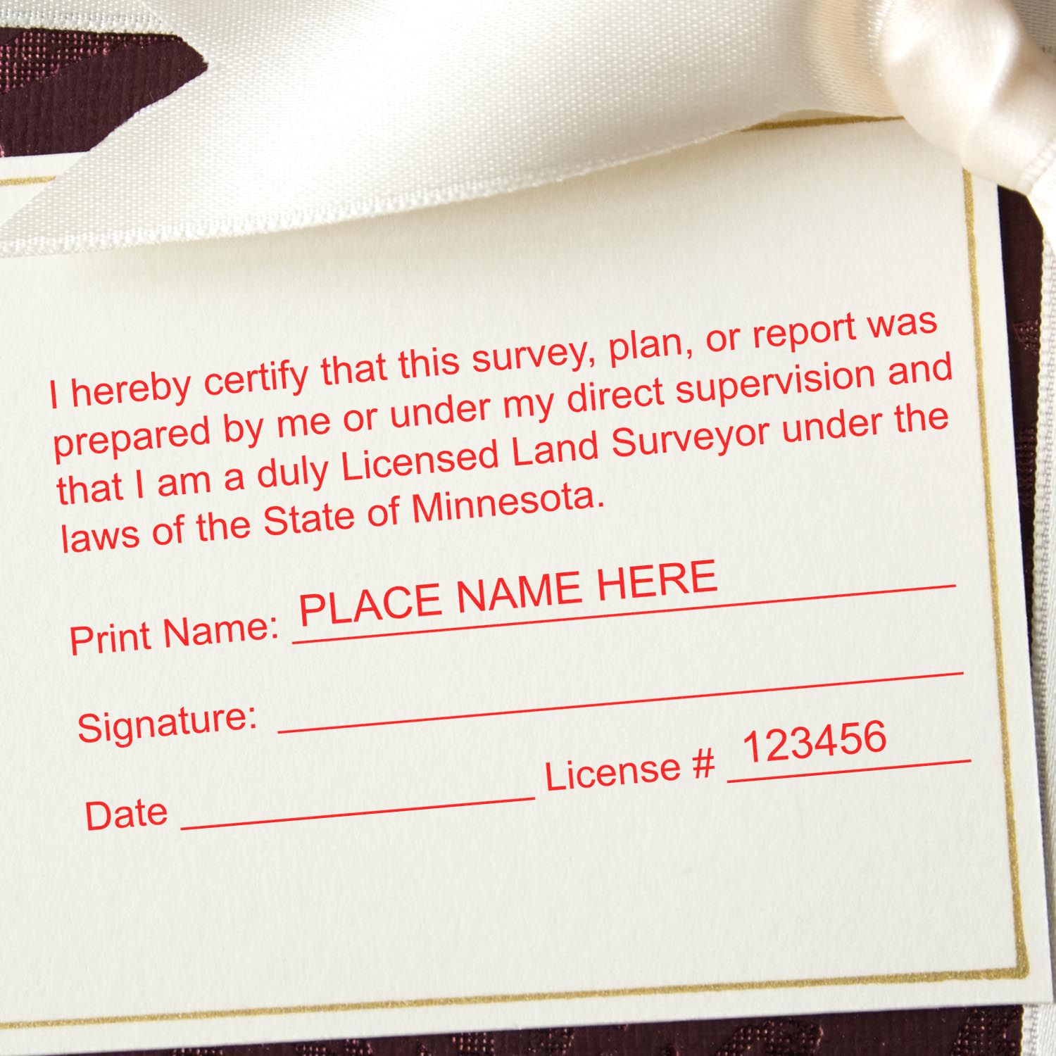 Command Respect: Crafting an Irresistible Minnesota Land Surveyor Stamp and Seal Design Feature Image