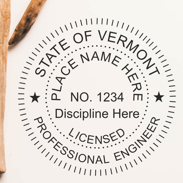 Hybrid Vermont Land Surveyor Seal | Professional Surveying Seals