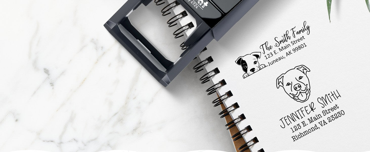 Staffordshire Bull Terrier Dog Stamps and Seals