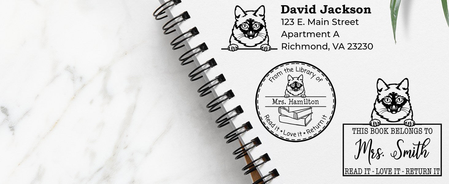 Mekong Bobtail Cat Stamps and Seals