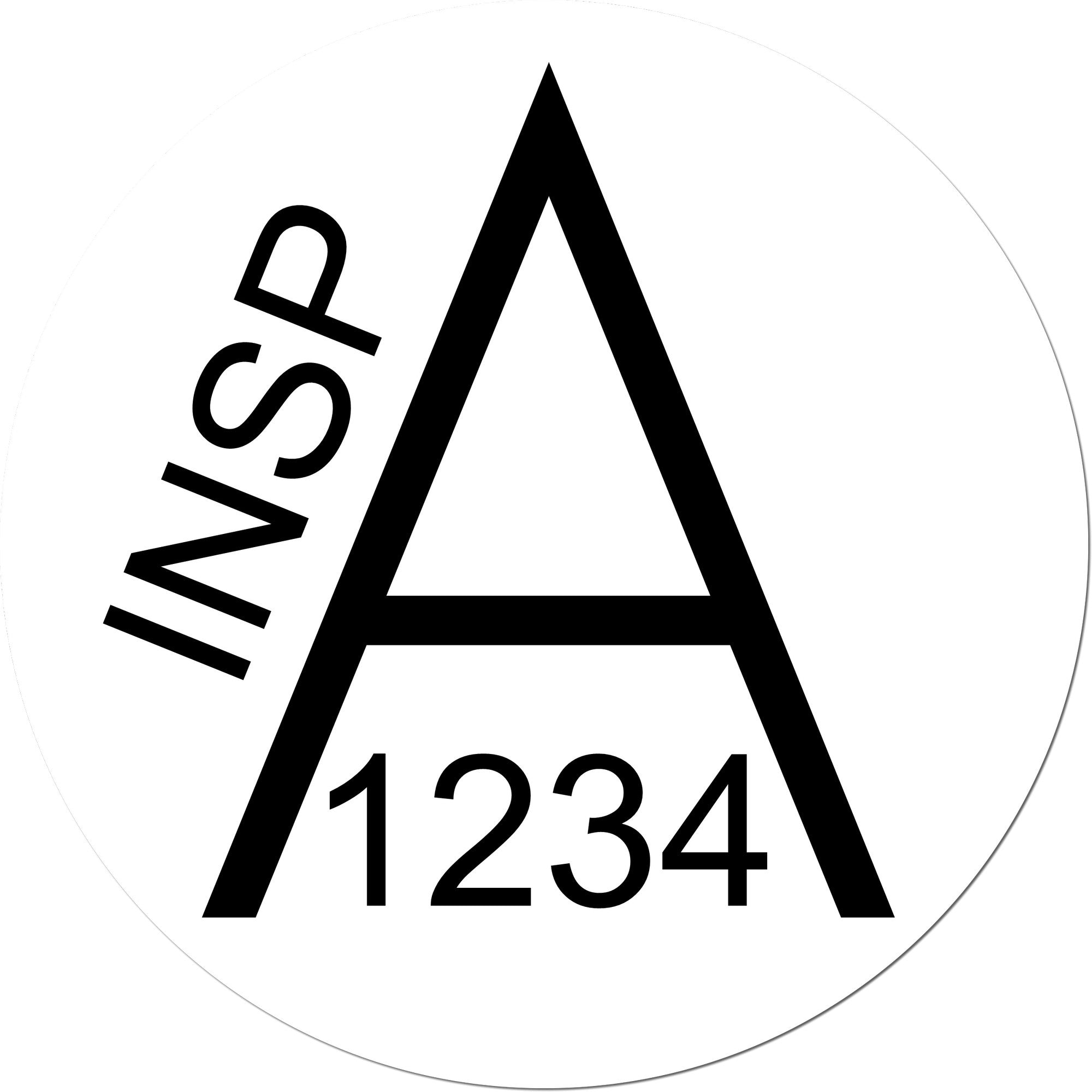 Large Size Wood Handle Inspection Approval Rubber Stamp 1 Inch Diameter - Engineer Seal Stamps