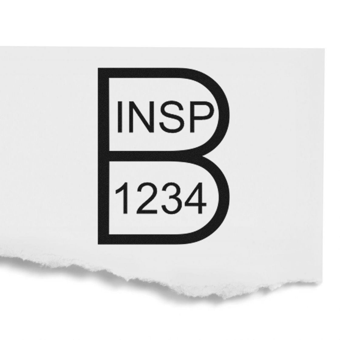 Standard Size Wood Handle Inspection Rubber Stamp 3/4 Diameter - Engineer Seal Stamps