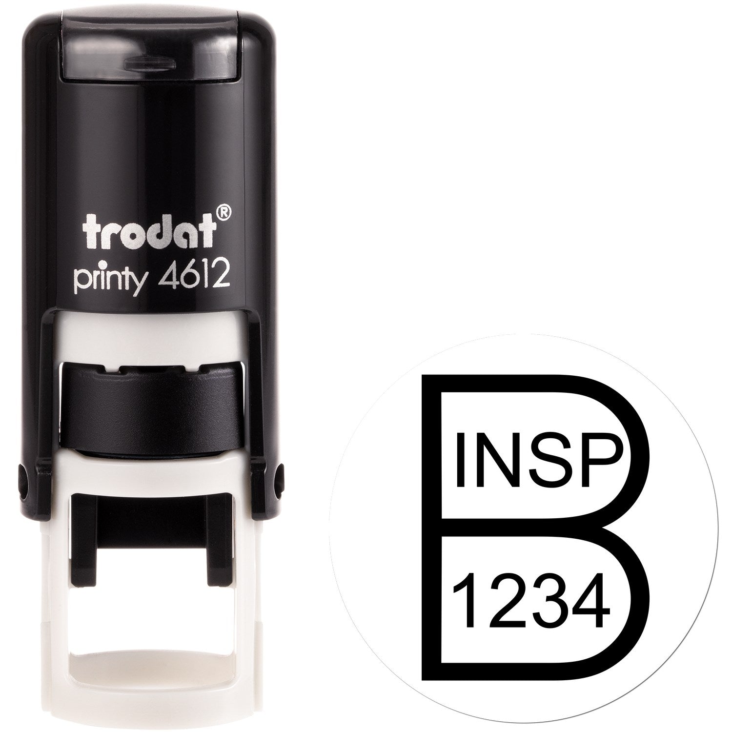 Extra Small Self-Inking Inspection Stamp 1/2 Diameter - Engineer Seal Stamps