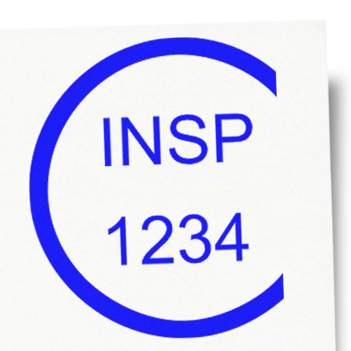 Extra Small Wood Handle Current Inspection Status Rubber Stamp 1/2 Diameter - Engineer Seal Stamps