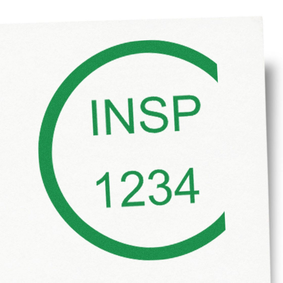 Extra Small Wood Handle Current Inspection Status Rubber Stamp 1/2 Diameter - Engineer Seal Stamps