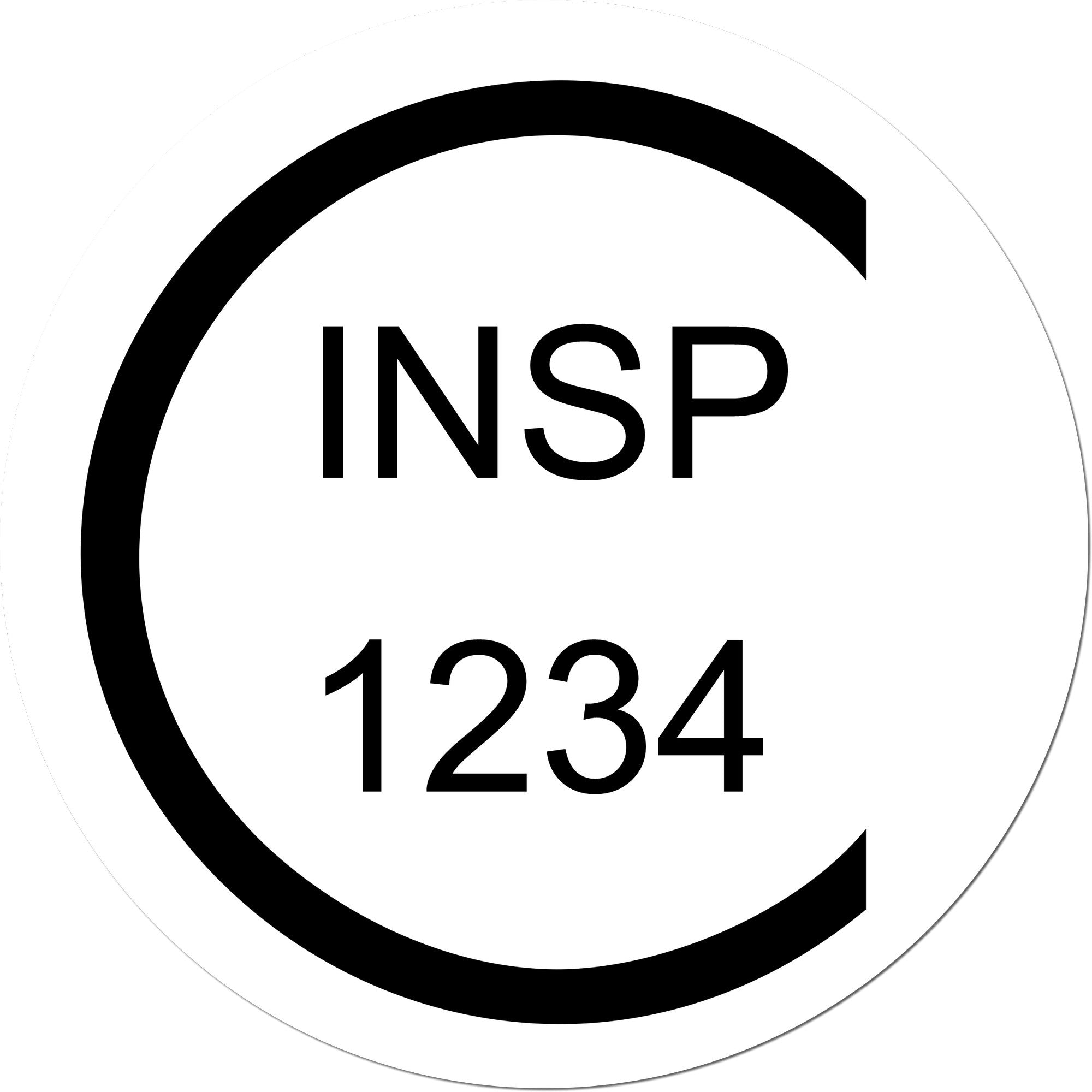 Extra Small Wood Handle Current Inspection Status Rubber Stamp 1/2 Diameter - Engineer Seal Stamps