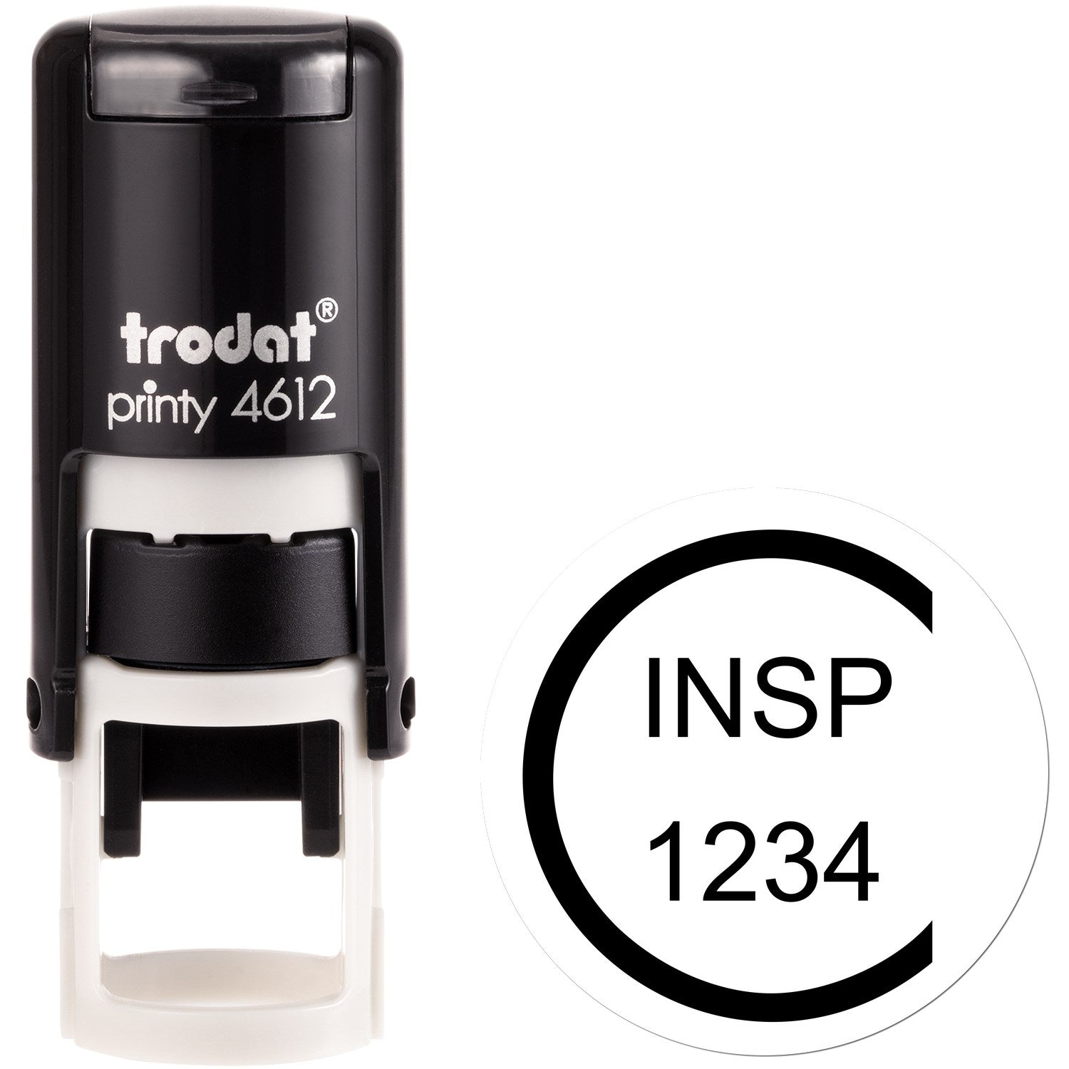 Extra Small Self-Inking Current Inspection Status Stamp 1/2 Diameter - Engineer Seal Stamps