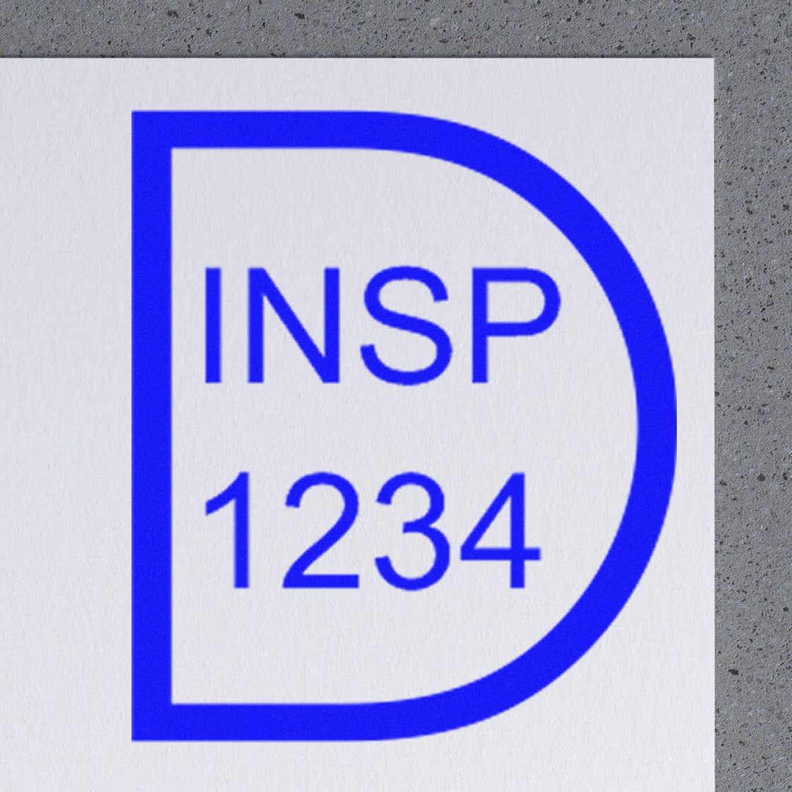 Large Self-Inking Tested Self-Inking Stamp 1 Inch Diameter - Engineer Seal Stamps