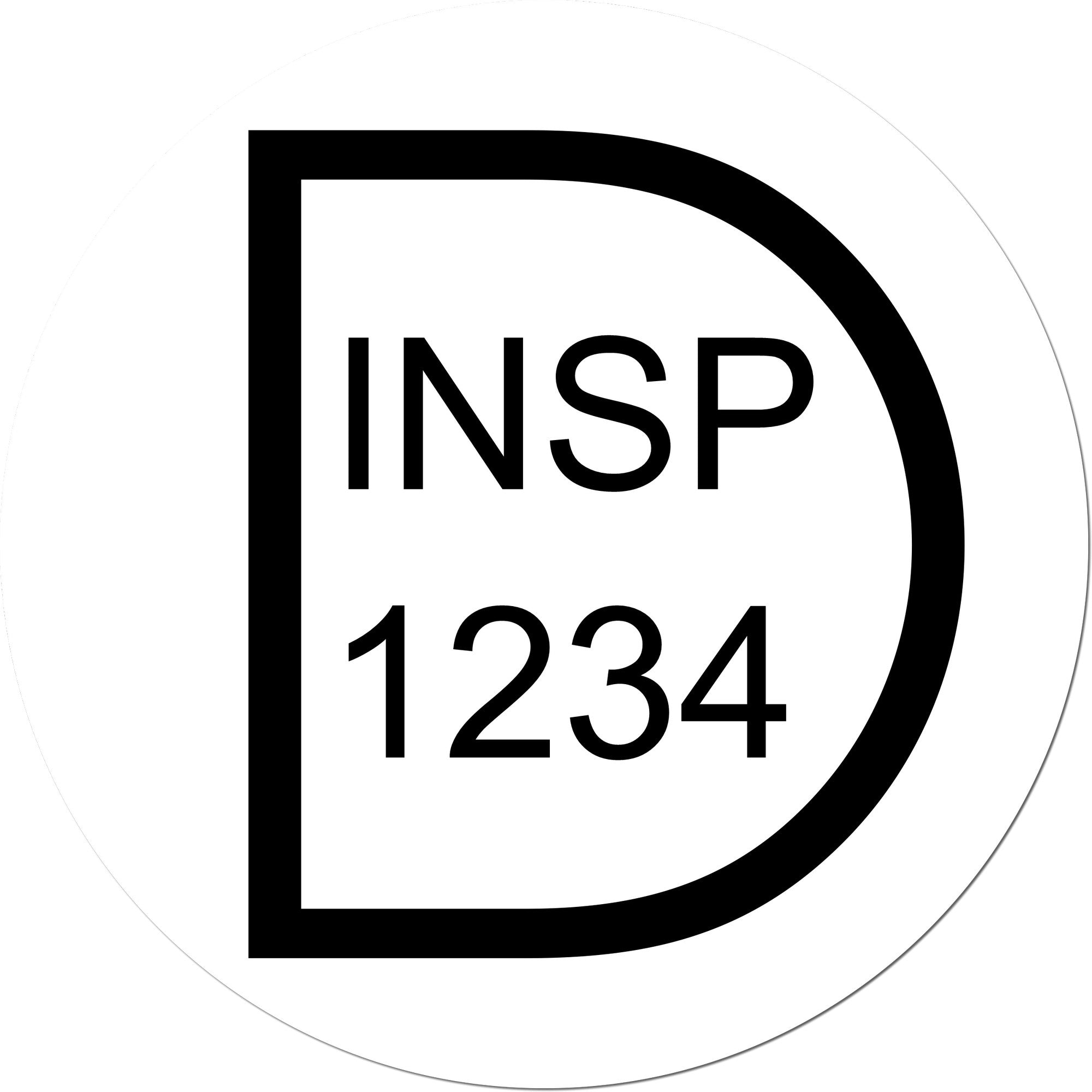 Large Self-Inking Tested Self-Inking Stamp 1 Inch Diameter - Engineer Seal Stamps