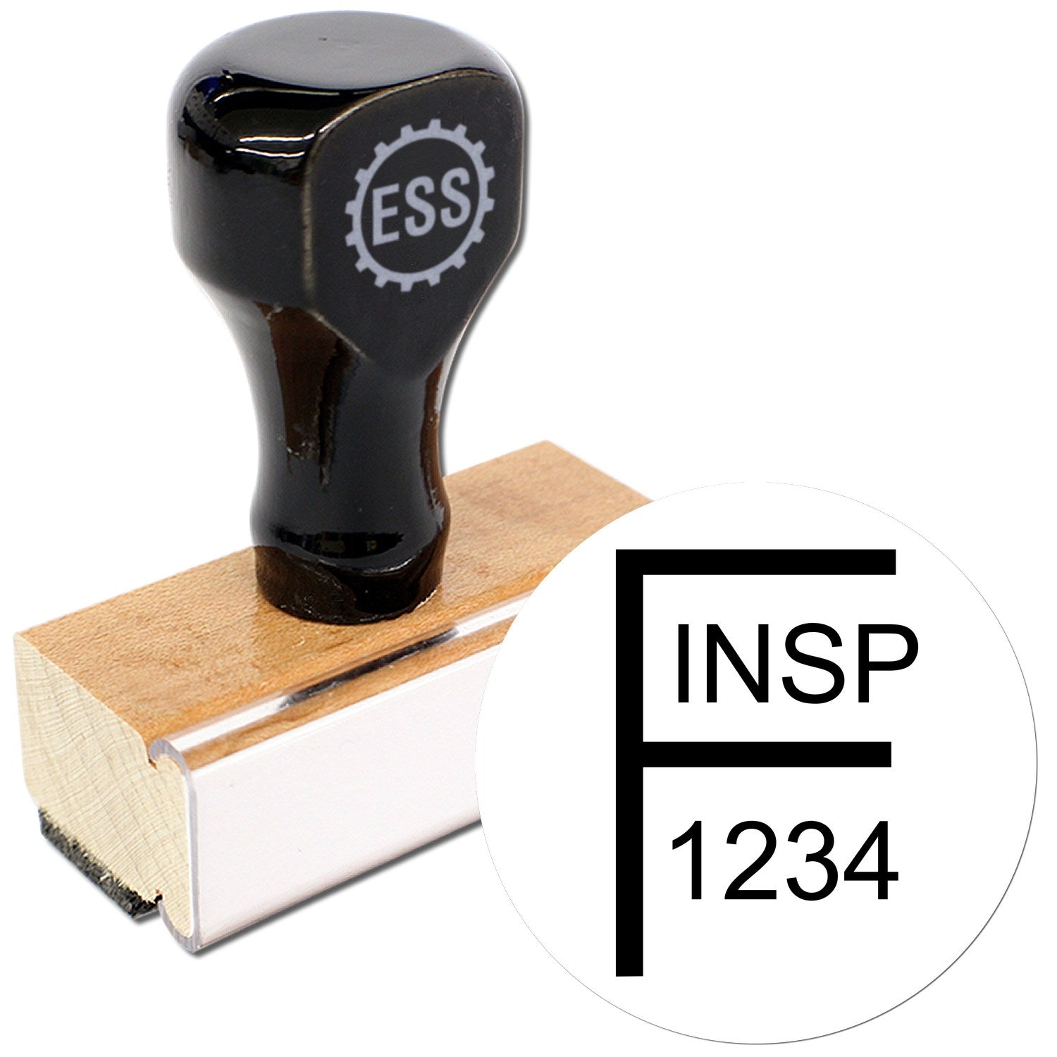 Standard Size Wood Handle Failed Inspection Rubber Stamp 3/4 Diameter - Engineer Seal Stamps