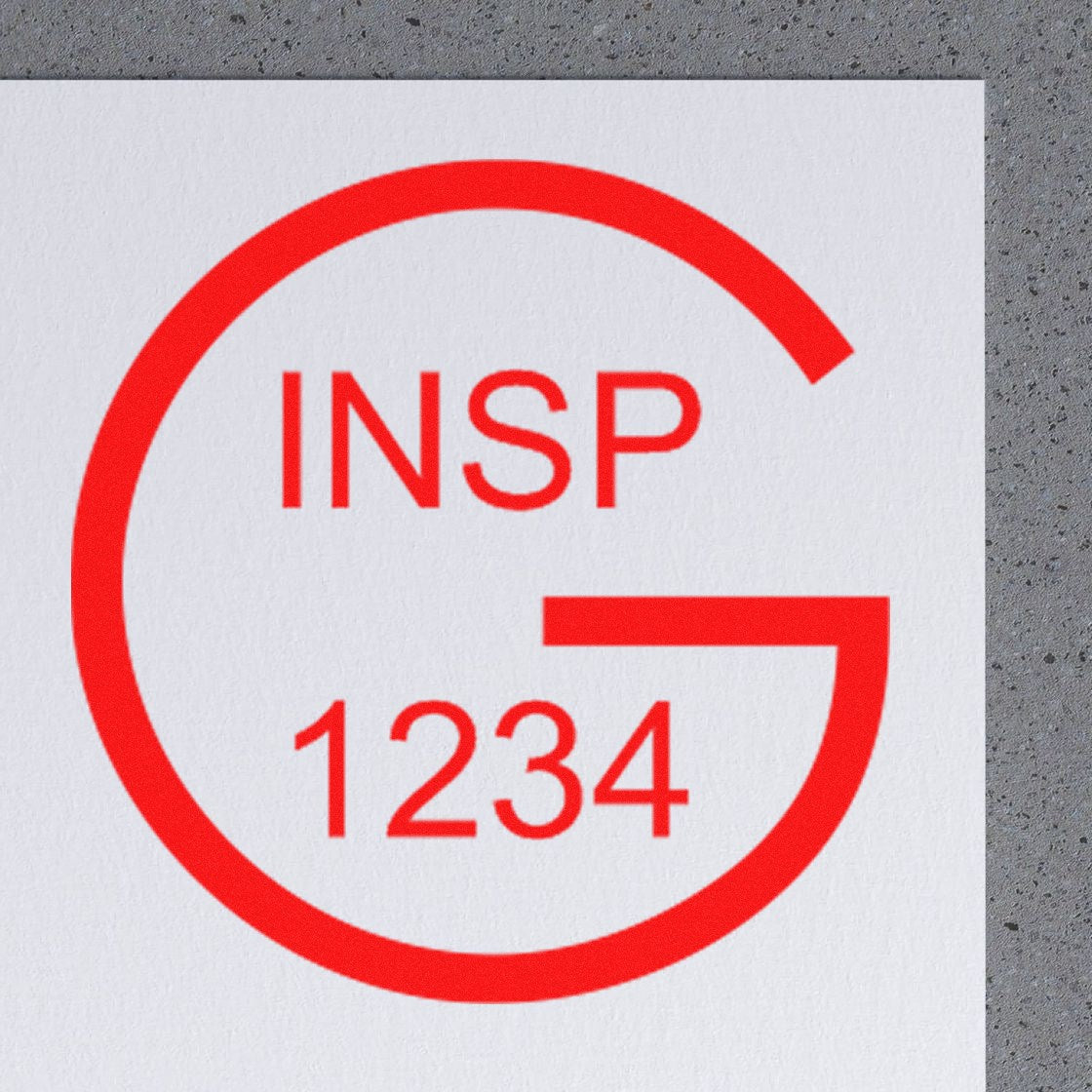 Large Self-Inking Good Inspection Approval Self-Inking Stamp 1 Inch Diameter - Engineer Seal Stamps