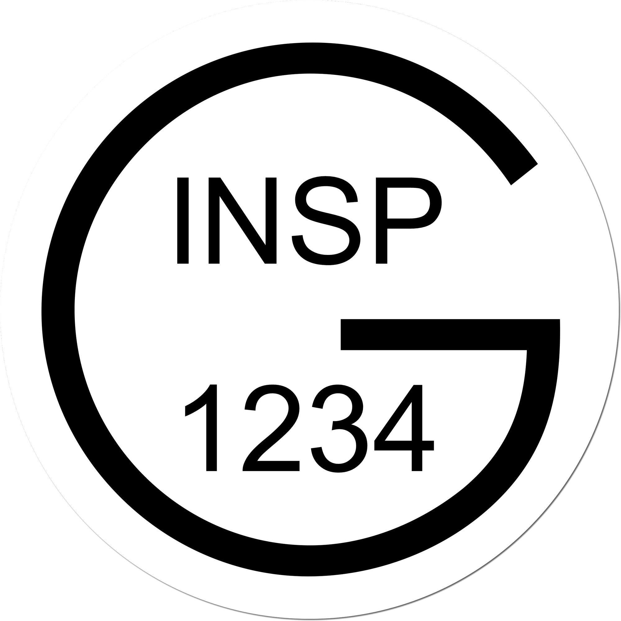 Large Self-Inking Good Inspection Approval Self-Inking Stamp 1 Inch Diameter - Engineer Seal Stamps