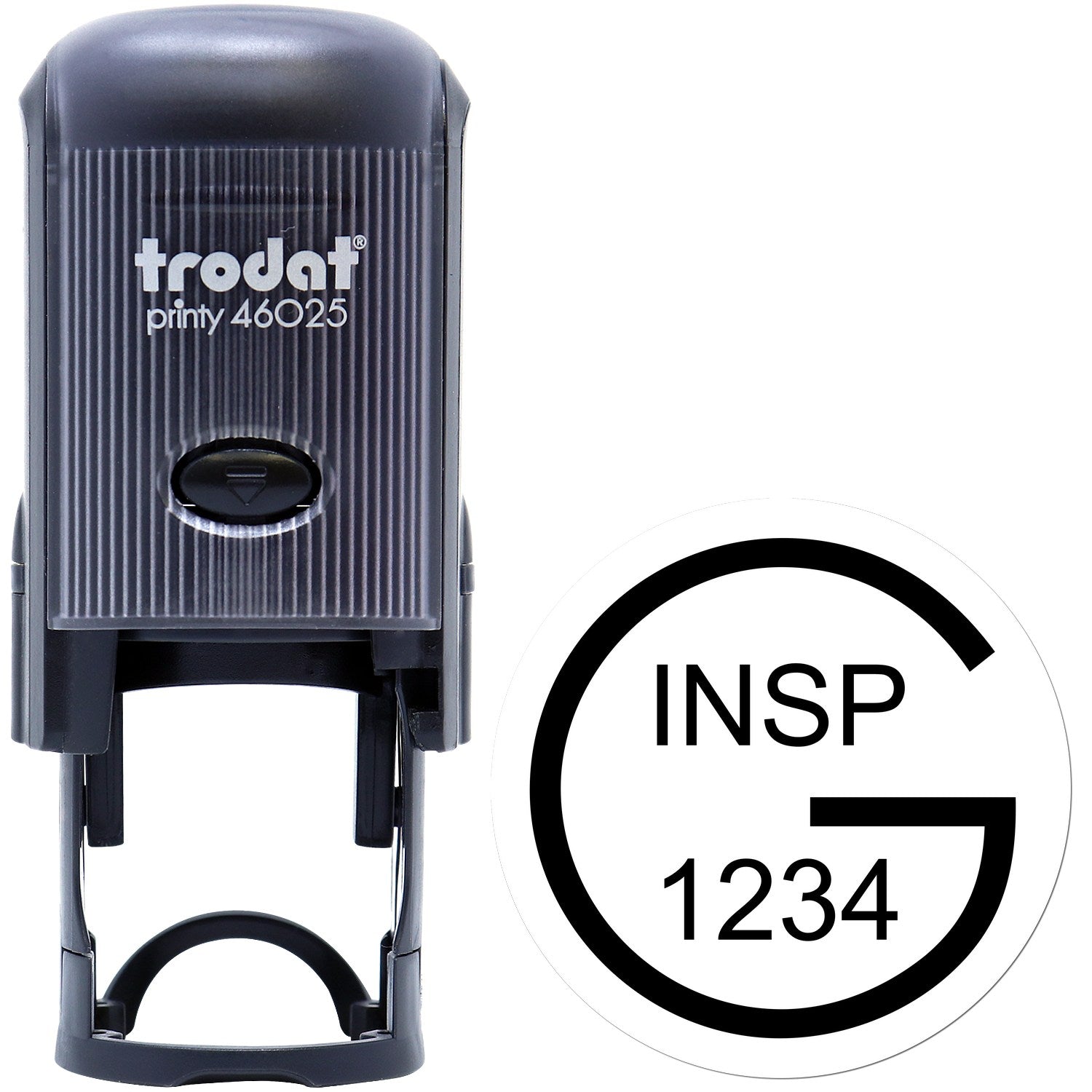 Large Self-Inking Good Inspection Approval Self-Inking Stamp 1 Inch Diameter - Engineer Seal Stamps