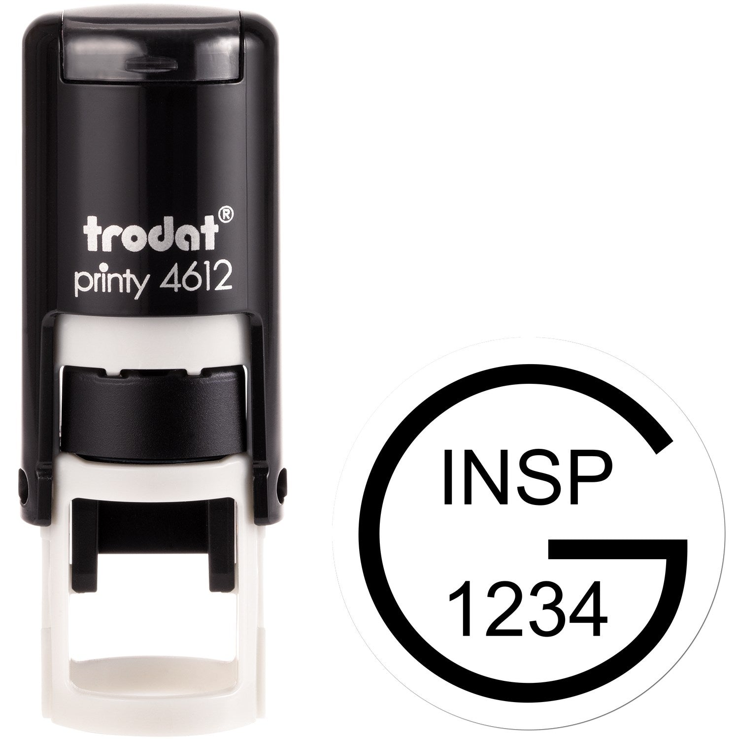 Extra Small Self-Inking Good Inspection Approval Stamp 1/2 Diameter - Engineer Seal Stamps
