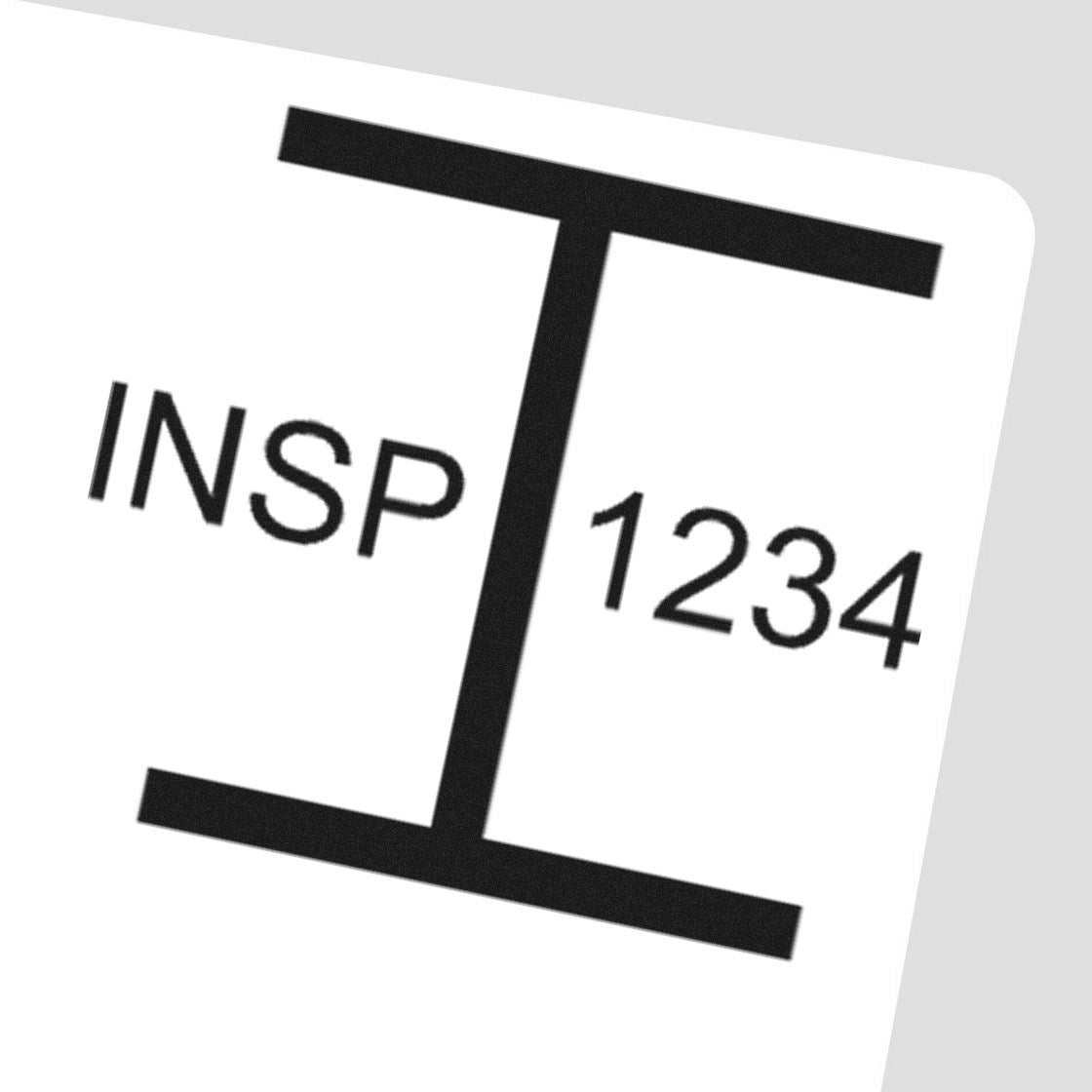Standard Size Wood Handle Inspection Status Rubber Stamp 3/4 Diameter - Engineer Seal Stamps