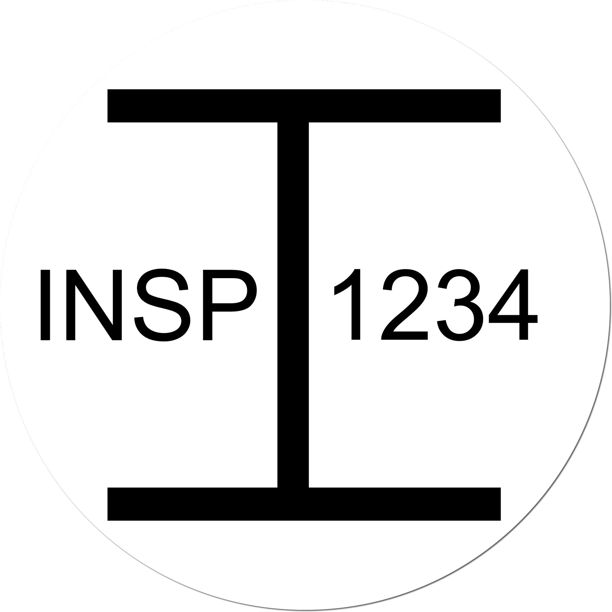 Extra Small Wood Handle Inspection Status Rubber Stamp 1/2 Diameter - Engineer Seal Stamps