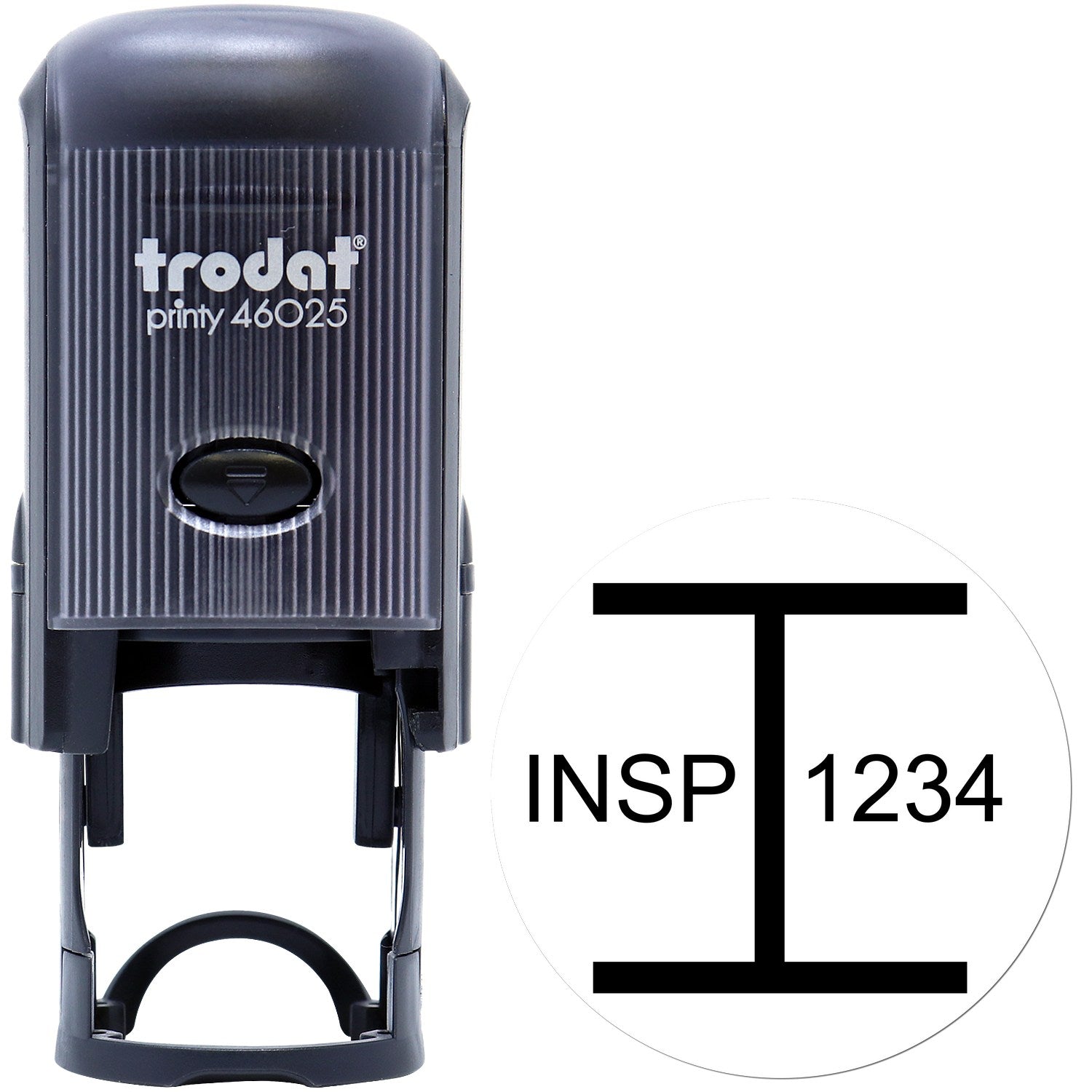 Large Self-Inking Inspection Status Self-Inking Stamp 1 Inch Diameter - Engineer Seal Stamps