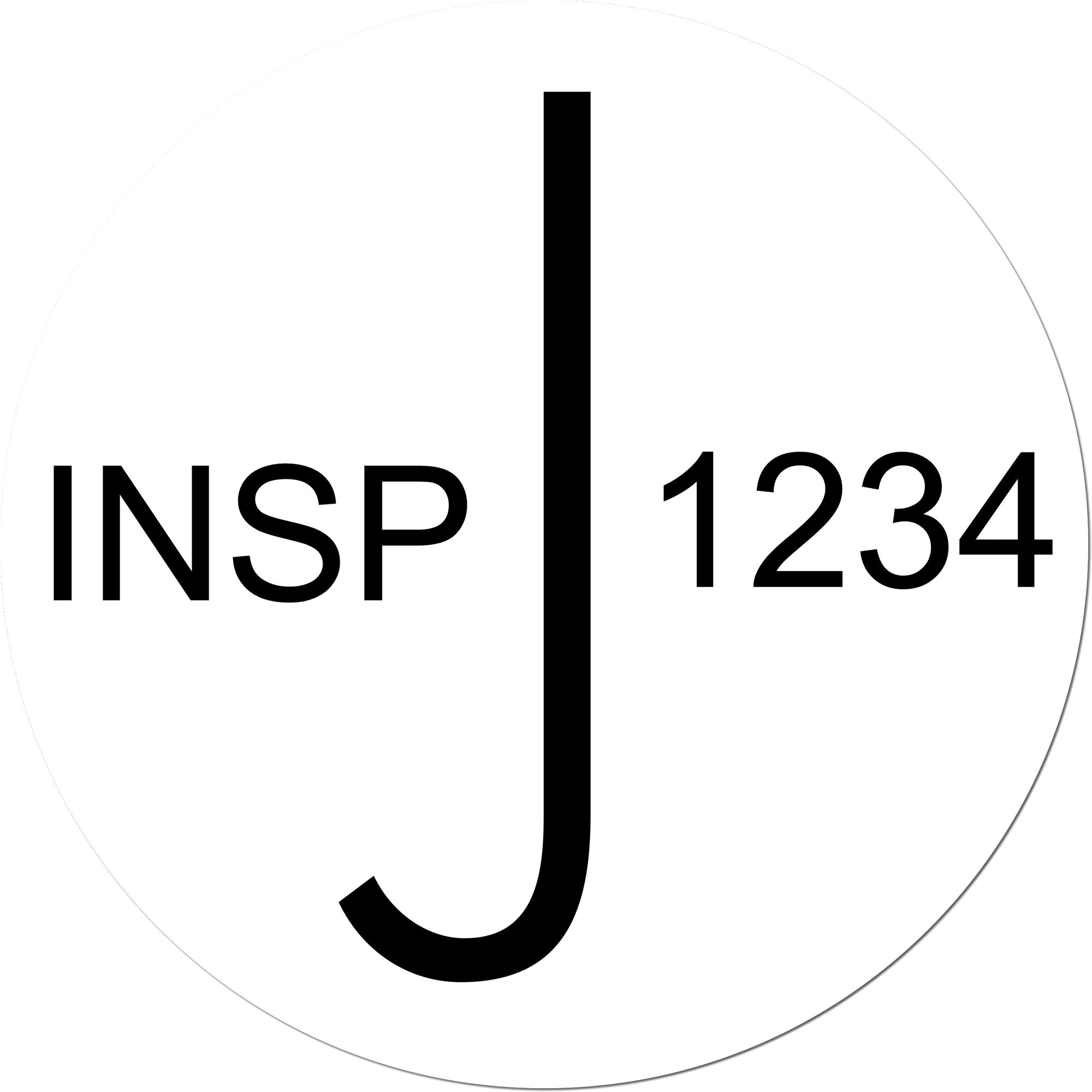 Large Self-Inking Inspected Self-Inking Stamp 1 Inch Diameter - Engineer Seal Stamps