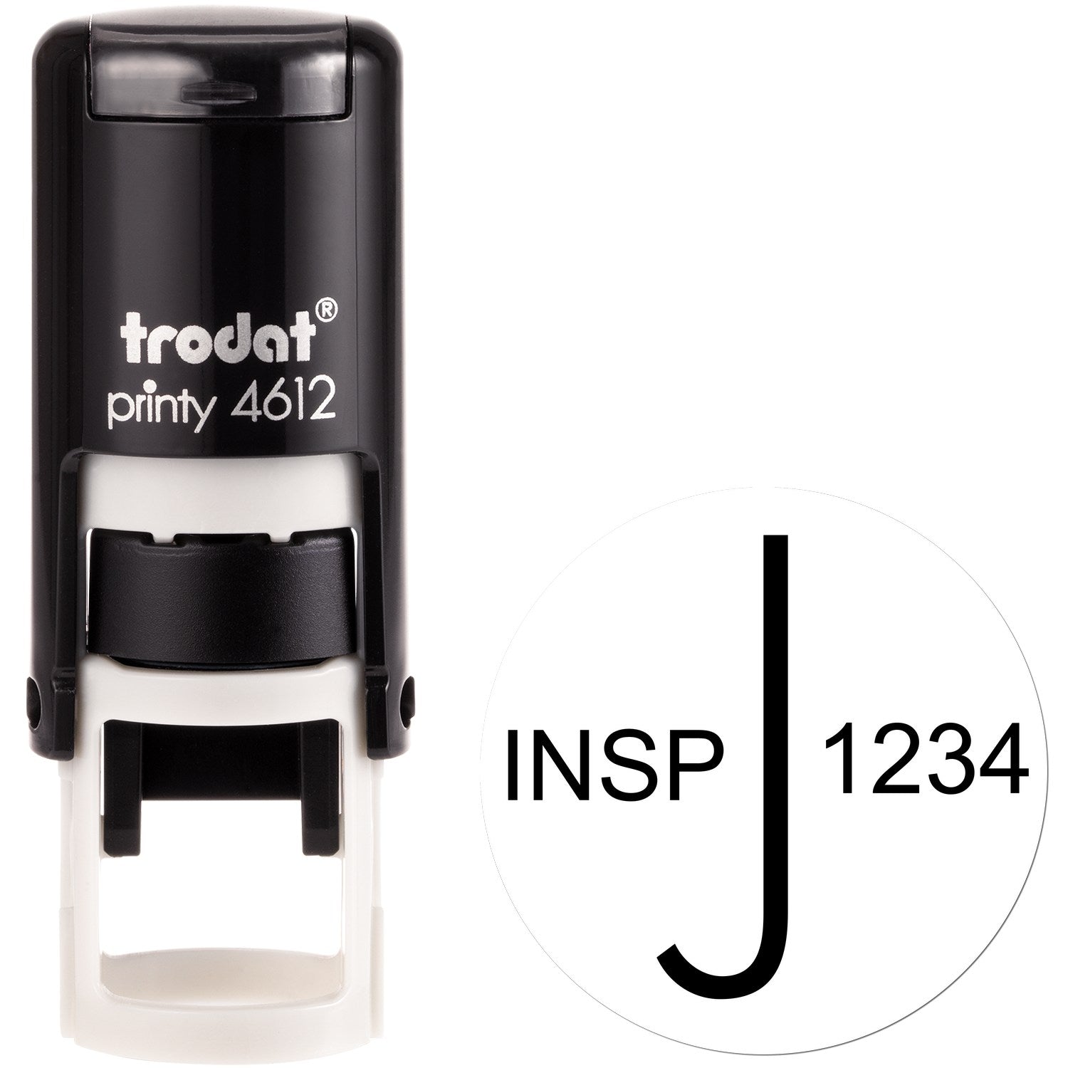 Extra Small Self-Inking Inspected Stamp 1/2 Diameter - Engineer Seal Stamps