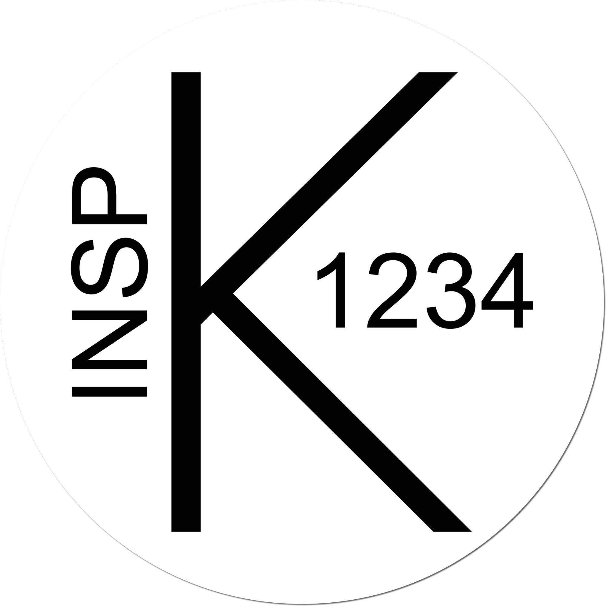 Extra Small Self-Inking Hold for Inspection Stamp 1/2 Diameter - Engineer Seal Stamps