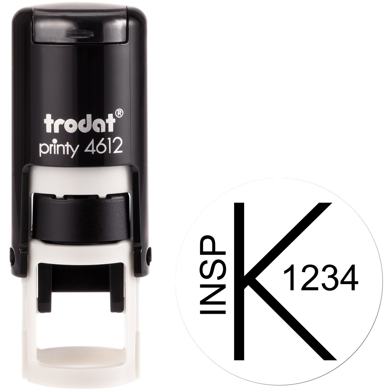 Extra Small Self-Inking Hold for Inspection Stamp 1/2 Diameter - Engineer Seal Stamps