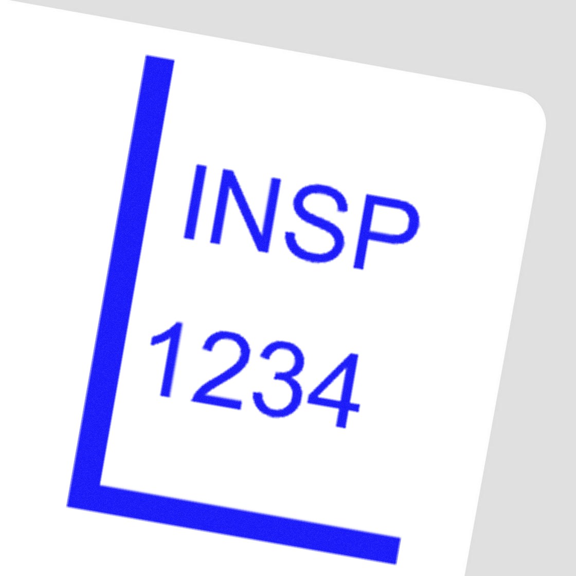 Large Self-Inking Lead Inspection Self-Inking Stamp 1 Inch Diameter - Engineer Seal Stamps