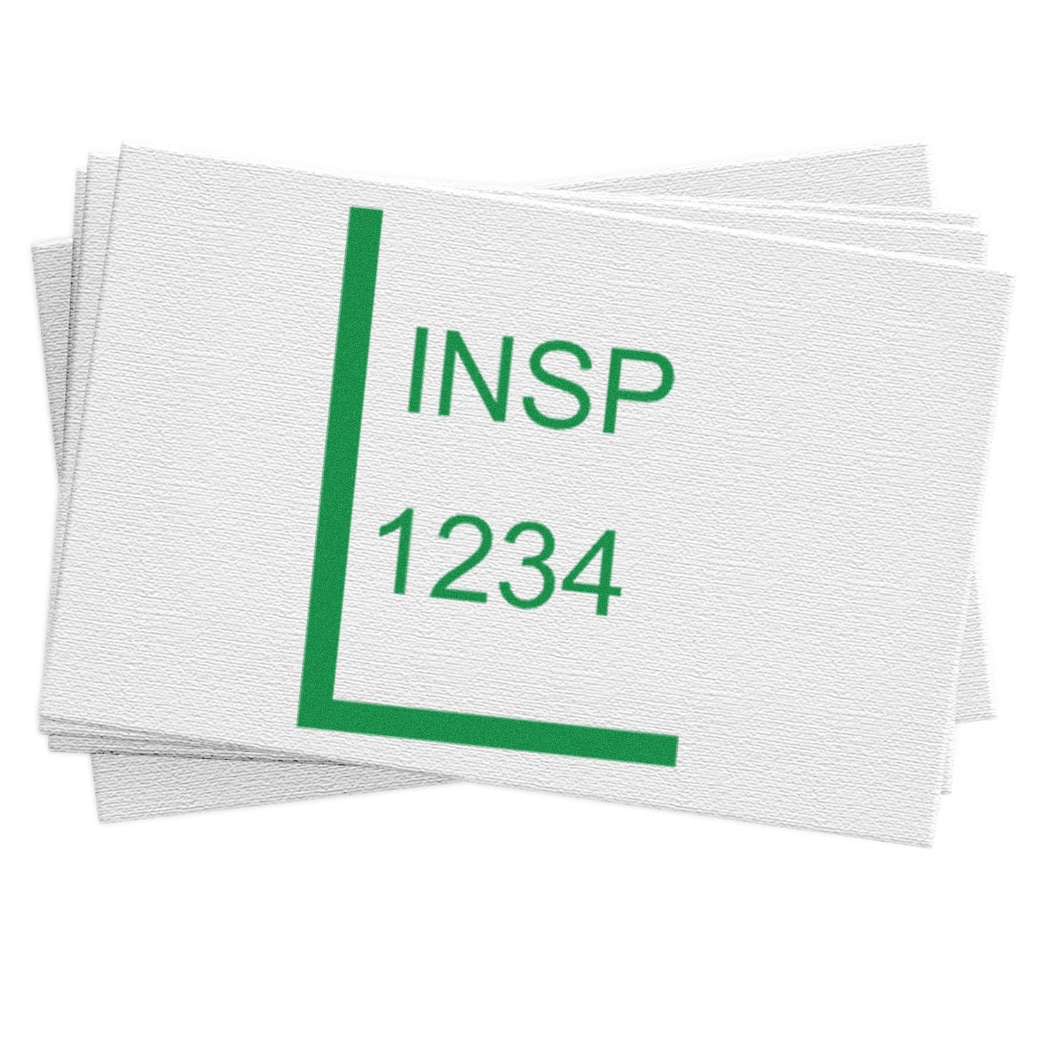 Large Size Wood Handle Lead Inspection Rubber Stamp 1 Inch Diameter - Engineer Seal Stamps