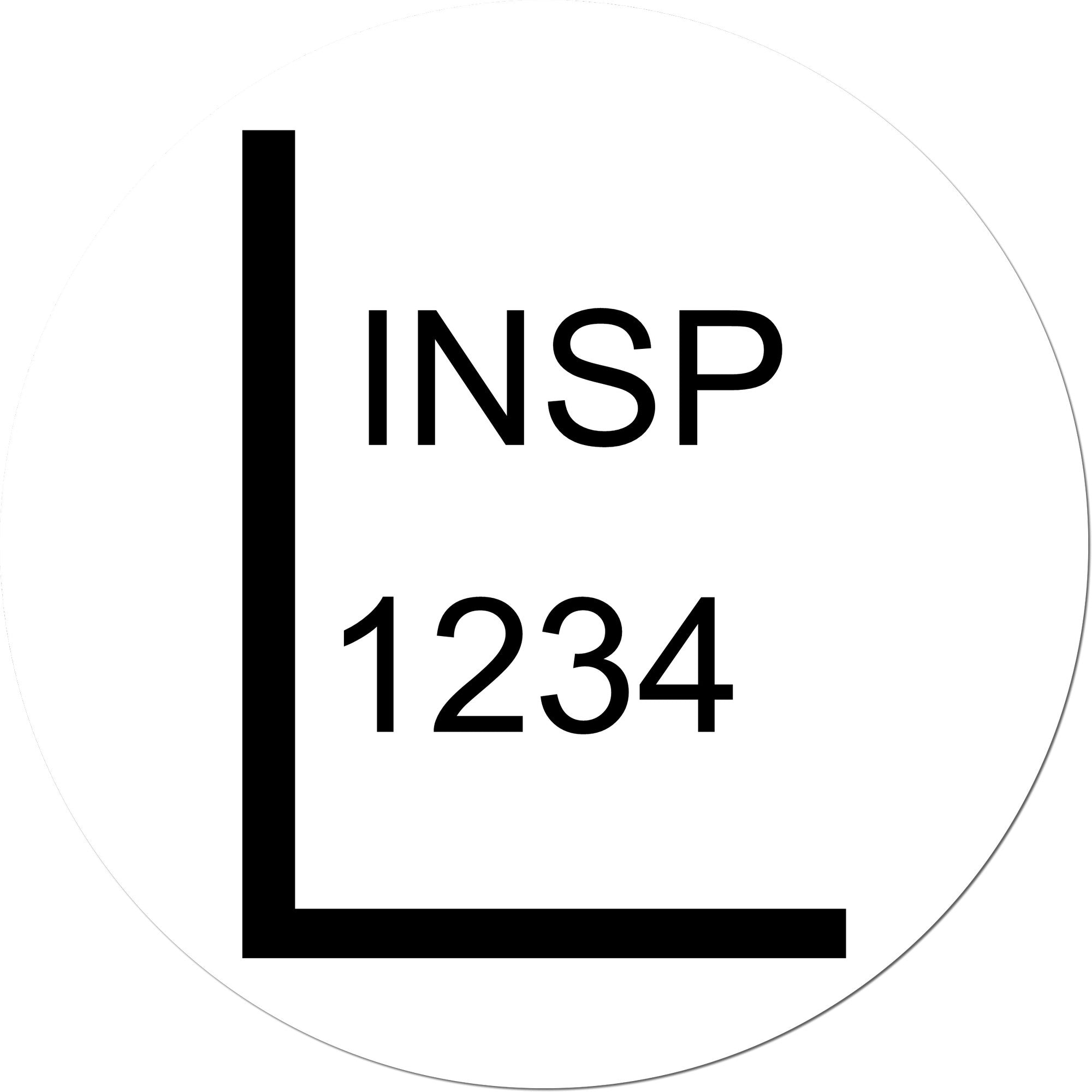 Extra Small Self-Inking Lead Inspection Stamp 1/2 Diameter - Engineer Seal Stamps