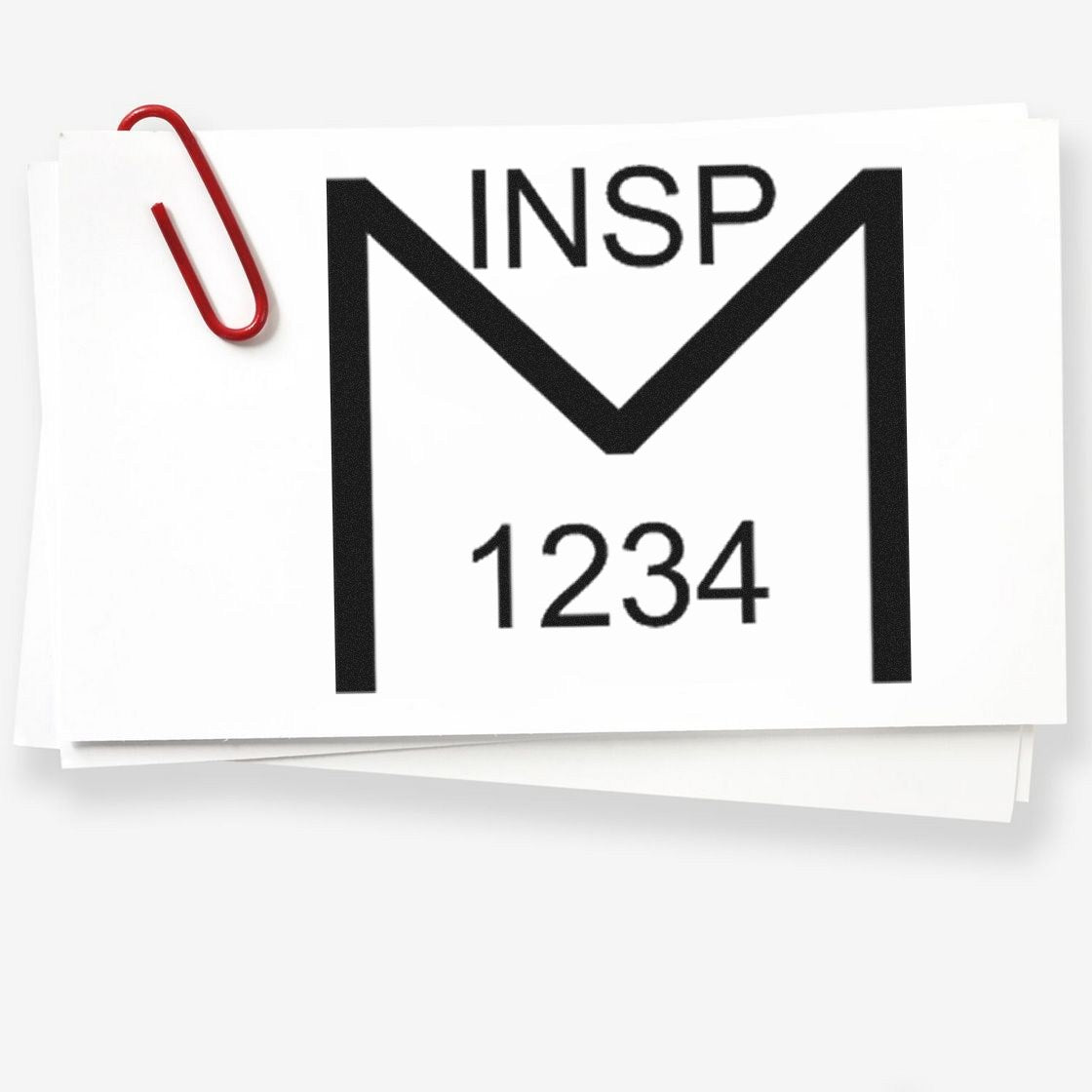 Standard Size Wood Handle Mandatory Inspection Rubber Stamp 3/4 Diameter - Engineer Seal Stamps