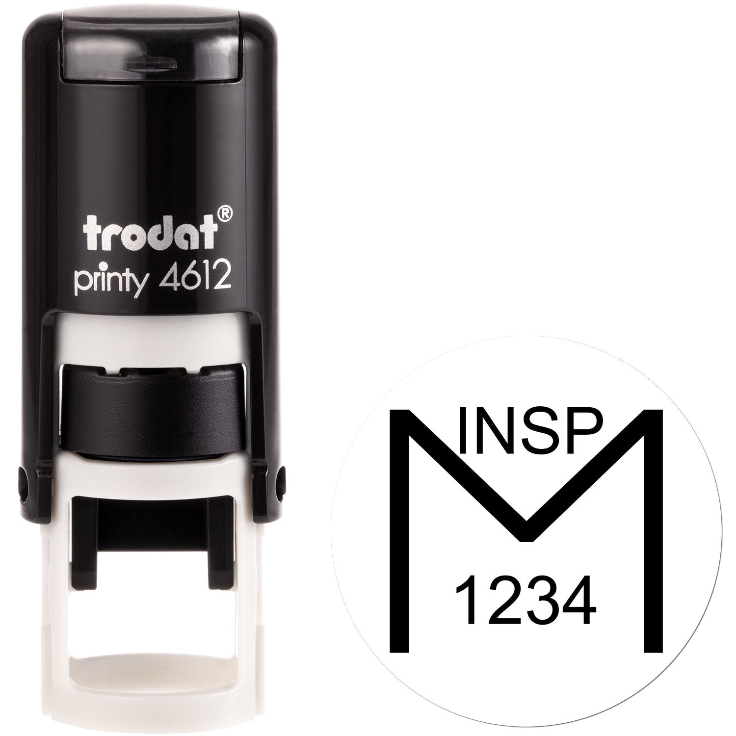 Extra Small Self-Inking Mandatory Inspection Stamp 1/2 Diameter - Engineer Seal Stamps
