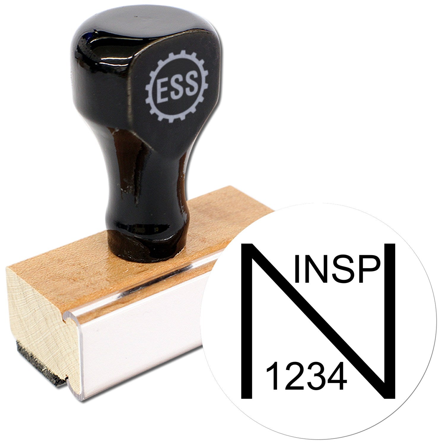 Standard Size Wood Handle Need Quality Checked Rubber Stamp 3/4 Diameter - Engineer Seal Stamps