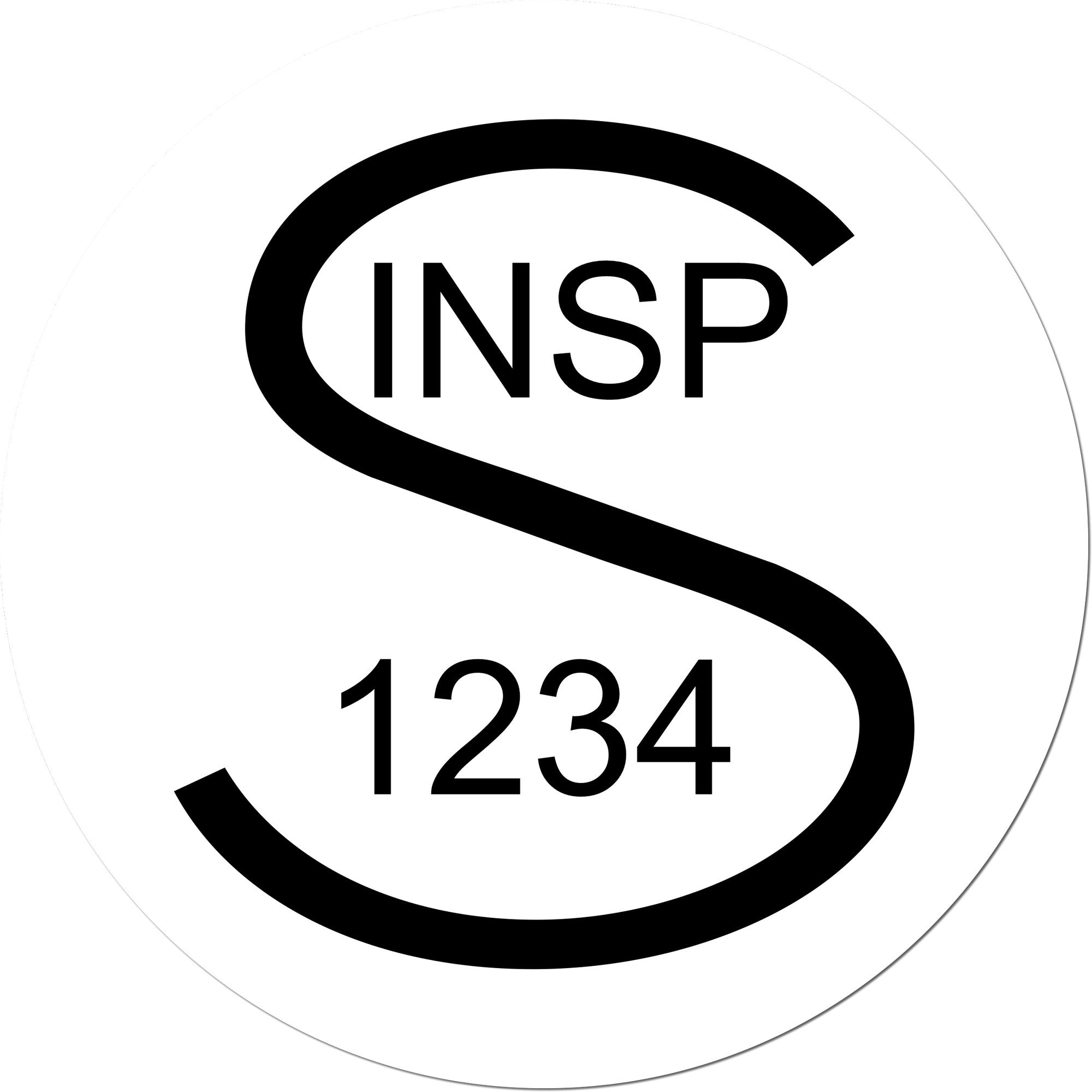 Large Self-Inking Standard Inspection Approval Self-Inking Stamp 1 Inch Diameter - Engineer Seal Stamps