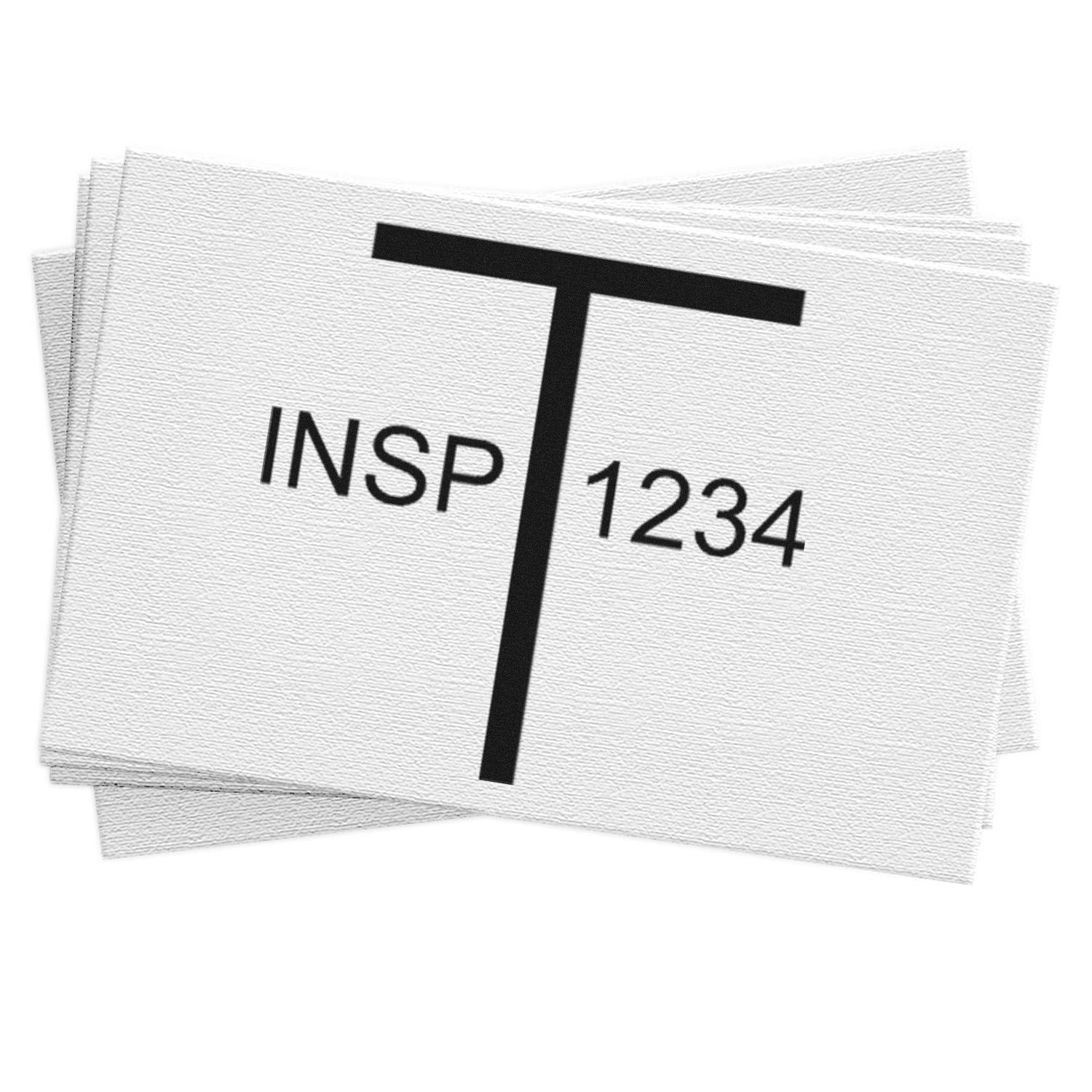 Standard Size Wood Handle T Tested Rubber Stamp 3/4 Diameter - Engineer Seal Stamps