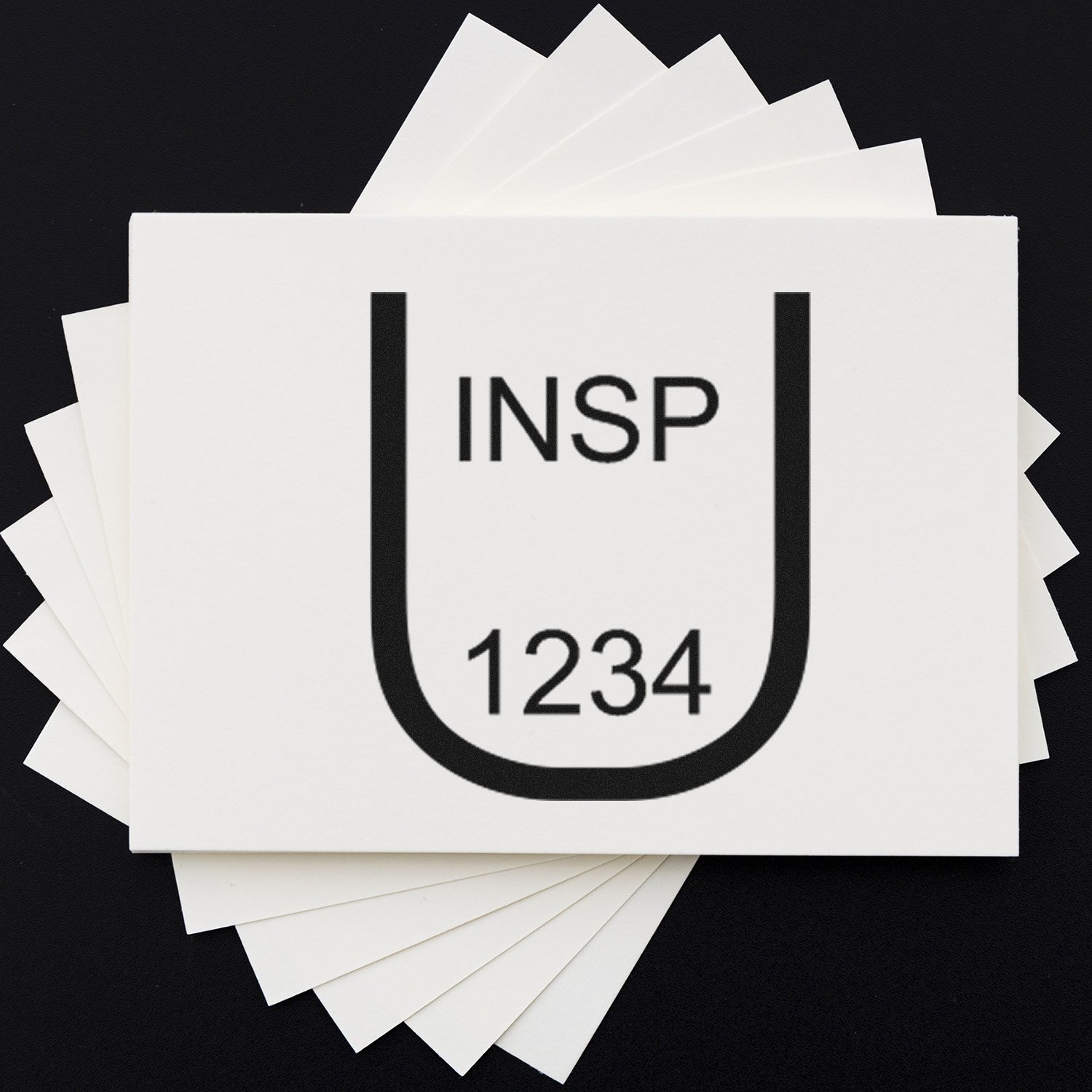 Standard Size Wood Handle Uniform Inspection Rubber Stamp 3/4 Diameter - Engineer Seal Stamps