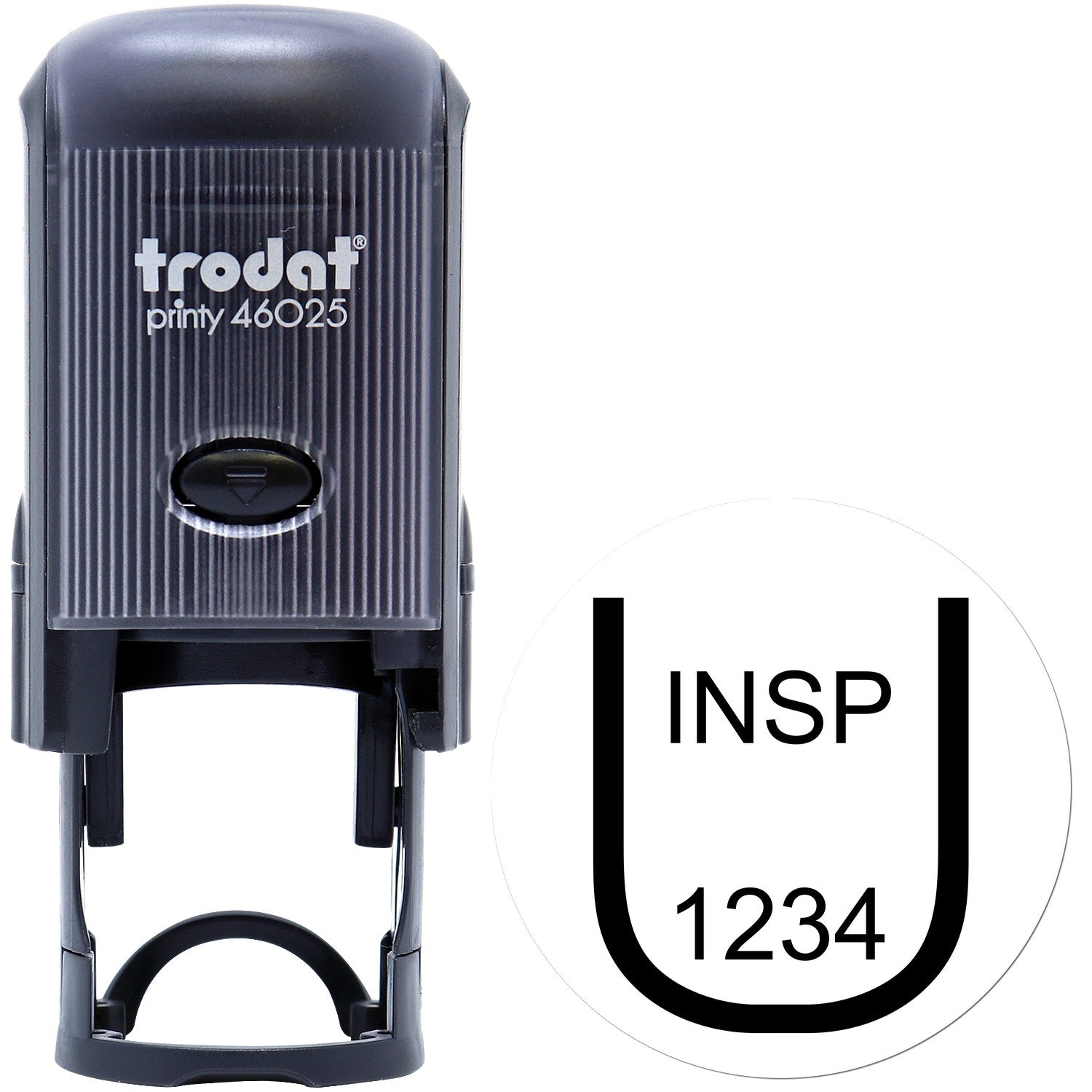 Large Self-Inking Uniform Inspection Self-Inking Stamp 1 Inch Diameter - Engineer Seal Stamps