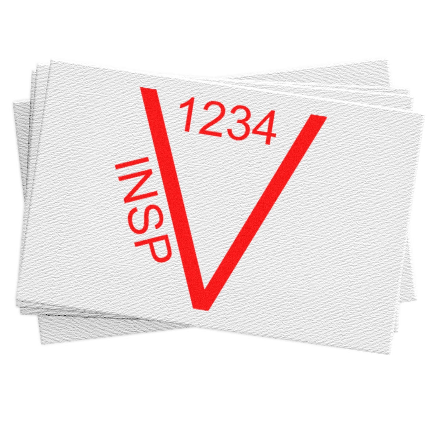 Large Size Wood Handle Verified Inspection Rubber Stamp 1 Inch Diameter - Engineer Seal Stamps