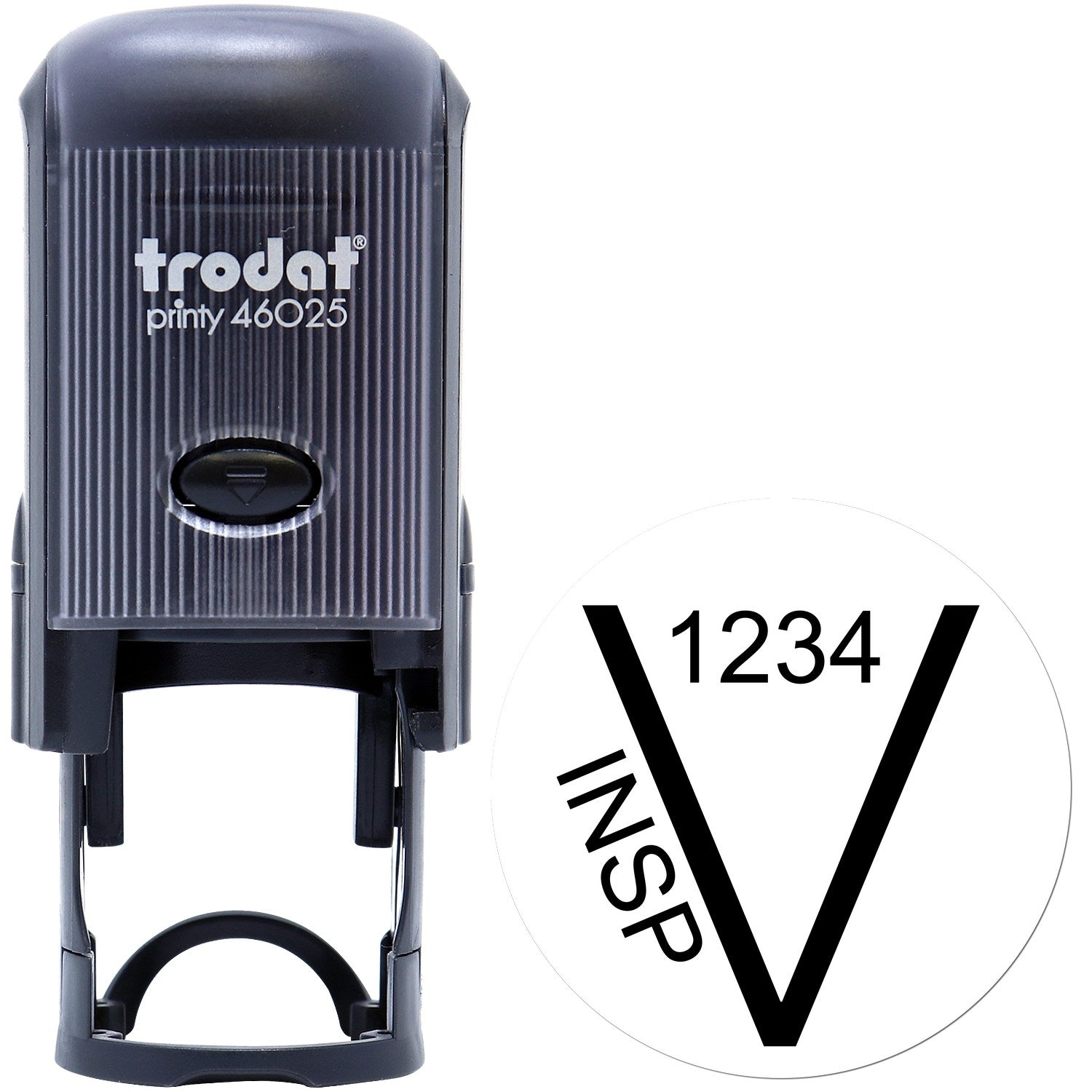 Large Self-Inking Verified Inspection Self-Inking Stamp 1 Inch Diameter - Engineer Seal Stamps