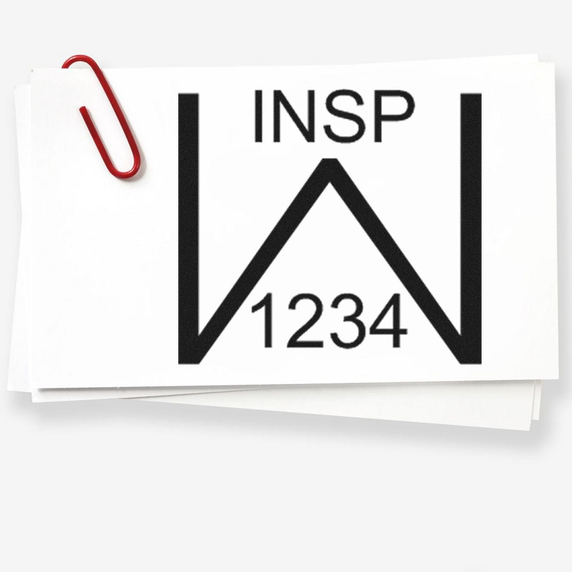 Extra Small Self-Inking W Inspection Stamp 1/2 Diameter - Engineer Seal Stamps