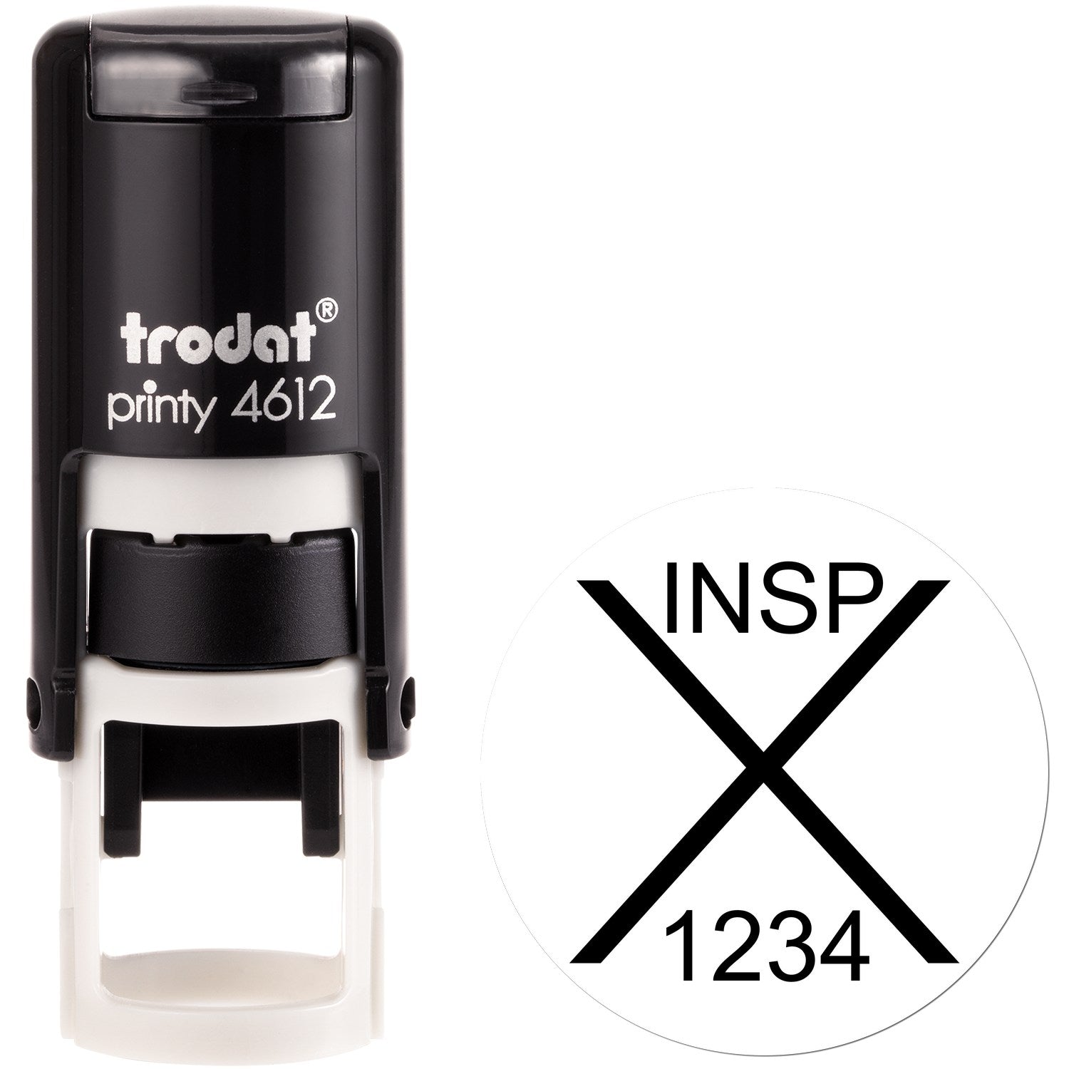 Extra Small Self-Inking Rejected Inspection Stamp 1/2 Diameter - Engineer Seal Stamps