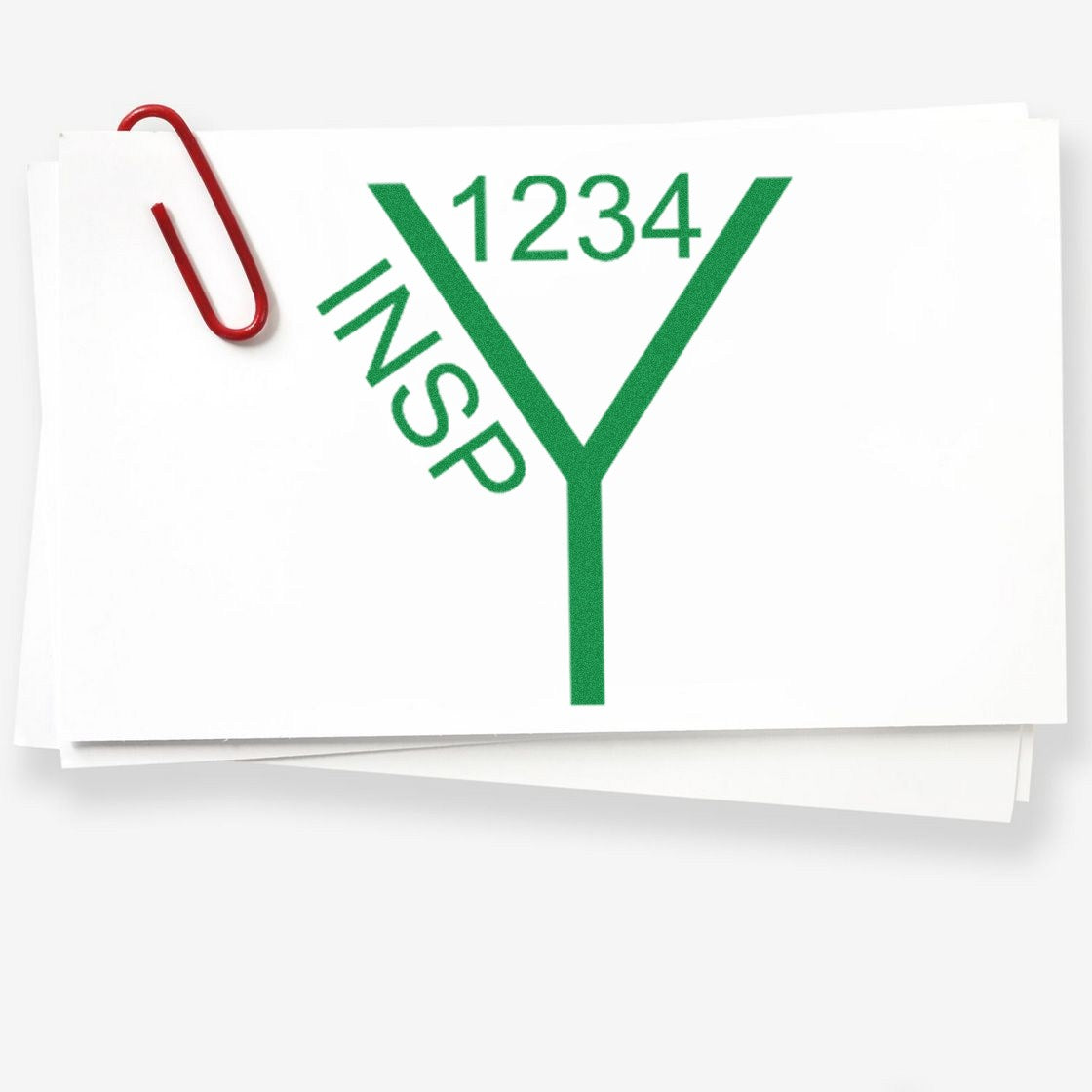 Extra Small Self-Inking Y Inspection Seal Stamp 1/2 Diameter - Engineer Seal Stamps