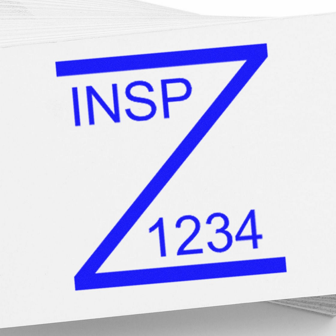 Large Size Wood Handle Z Marked Inspection Rubber Stamp 1 Inch Diameter - Engineer Seal Stamps