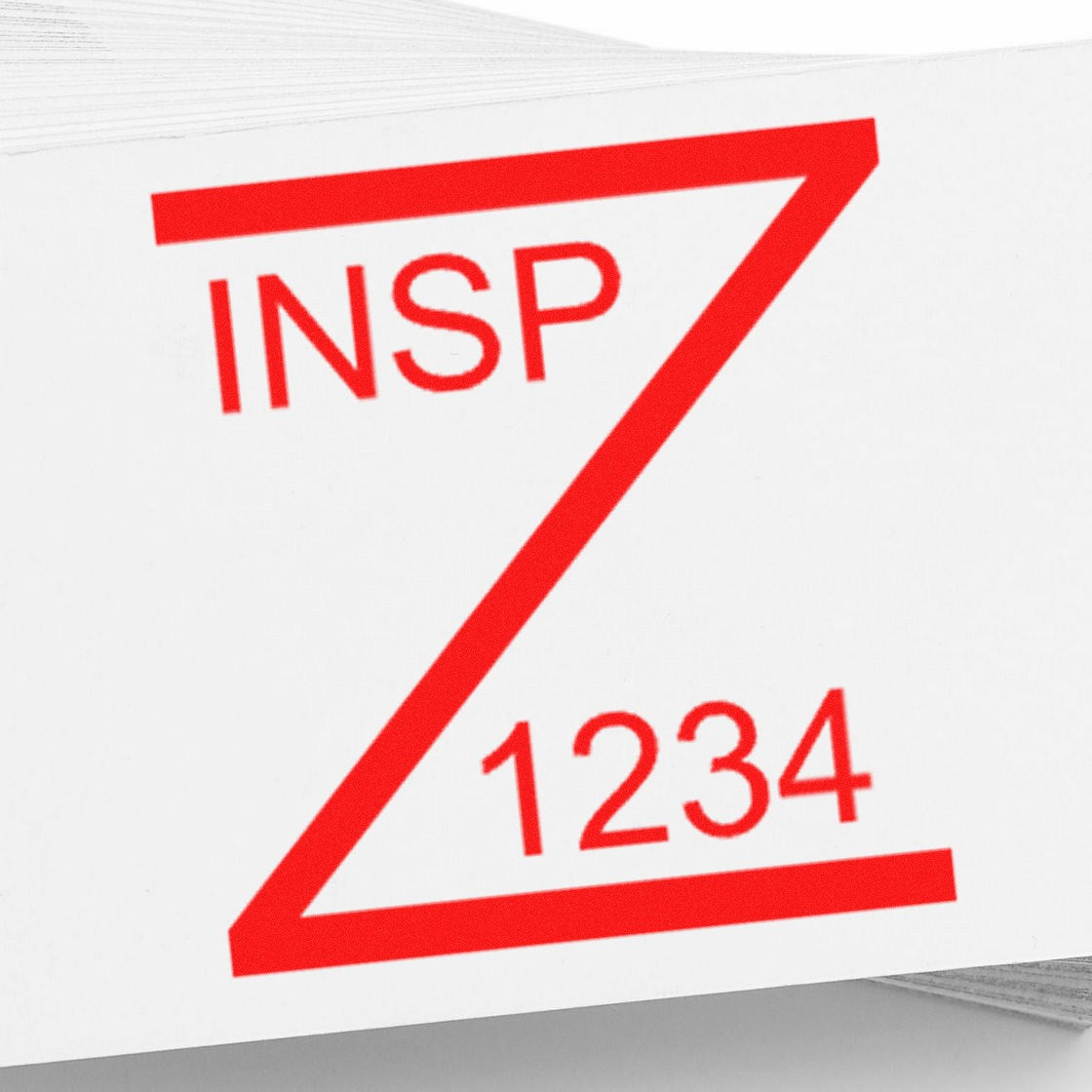 Large Self-Inking Z Marked Inspection Self-Inking Stamp 1 Inch Diameter - Engineer Seal Stamps