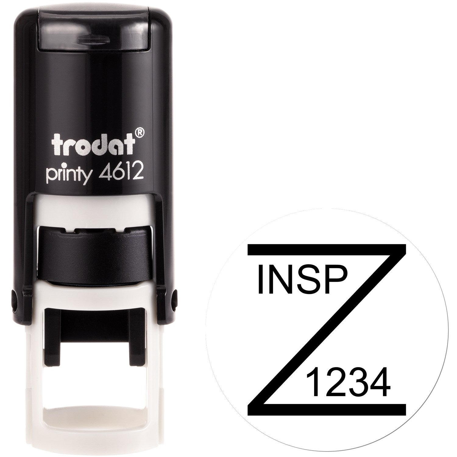 Extra Small Self-Inking Z Marked Inspection Stamp 1/2 Diameter - Engineer Seal Stamps