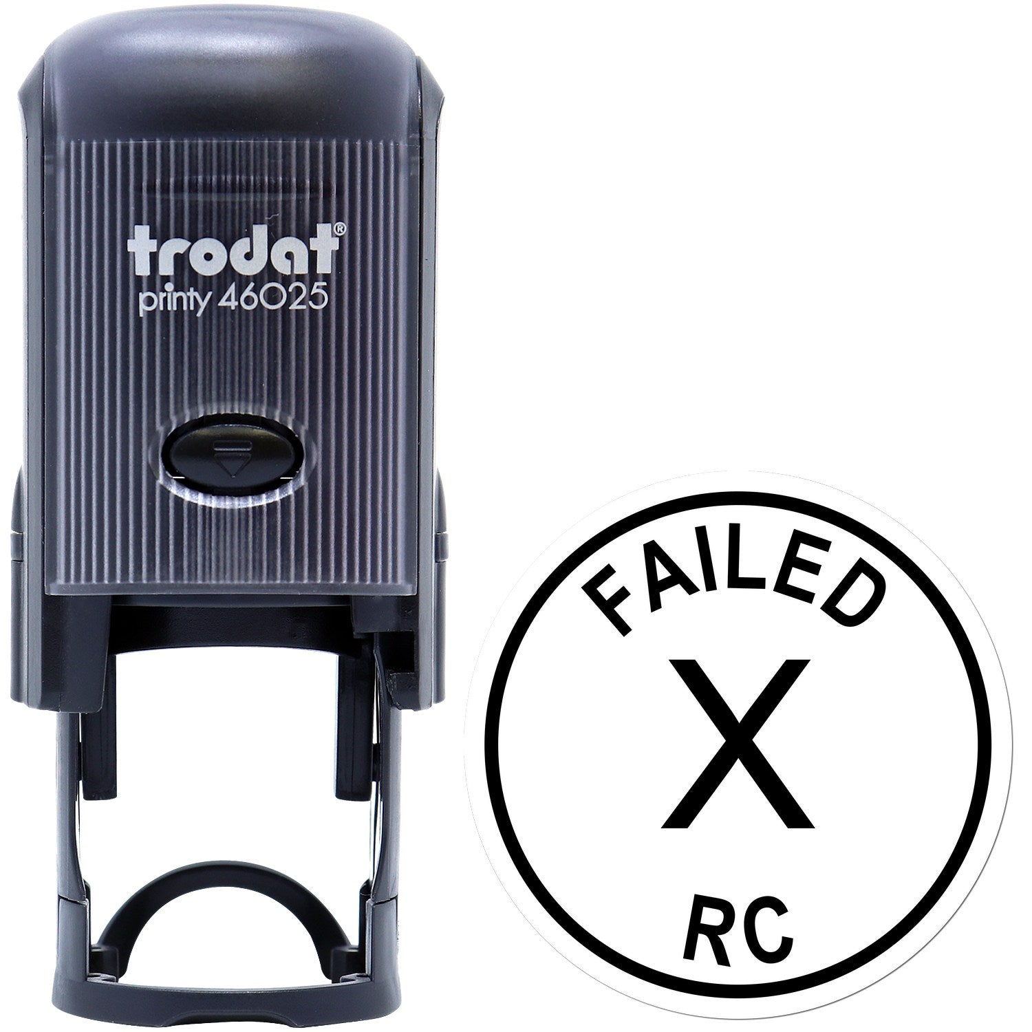 Large Self-Inking Failed RC Inspection Self-Inking Stamp 1 Inch Diameter - Engineer Seal Stamps