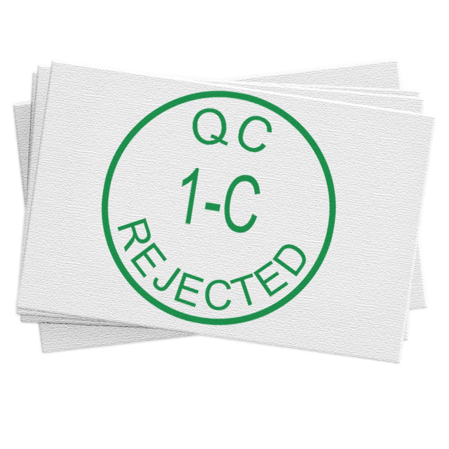 Large Size Wood Handle QC Inspection Rejected Rubber Stamp 1 Inch Diameter - Engineer Seal Stamps