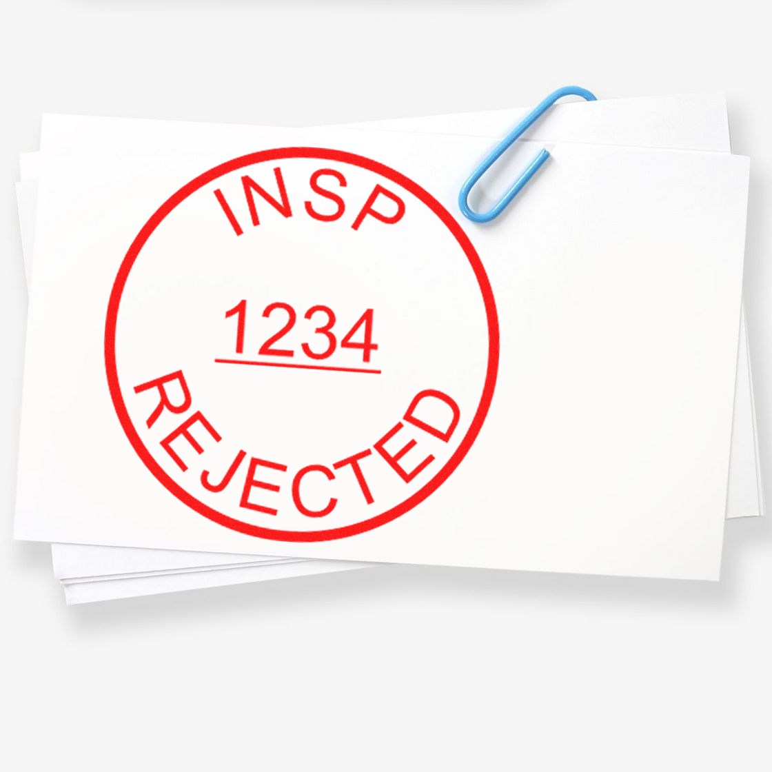 Extra Small Self-Inking Inspected Rejected Round Stamp 1/2 Diameter - Engineer Seal Stamps