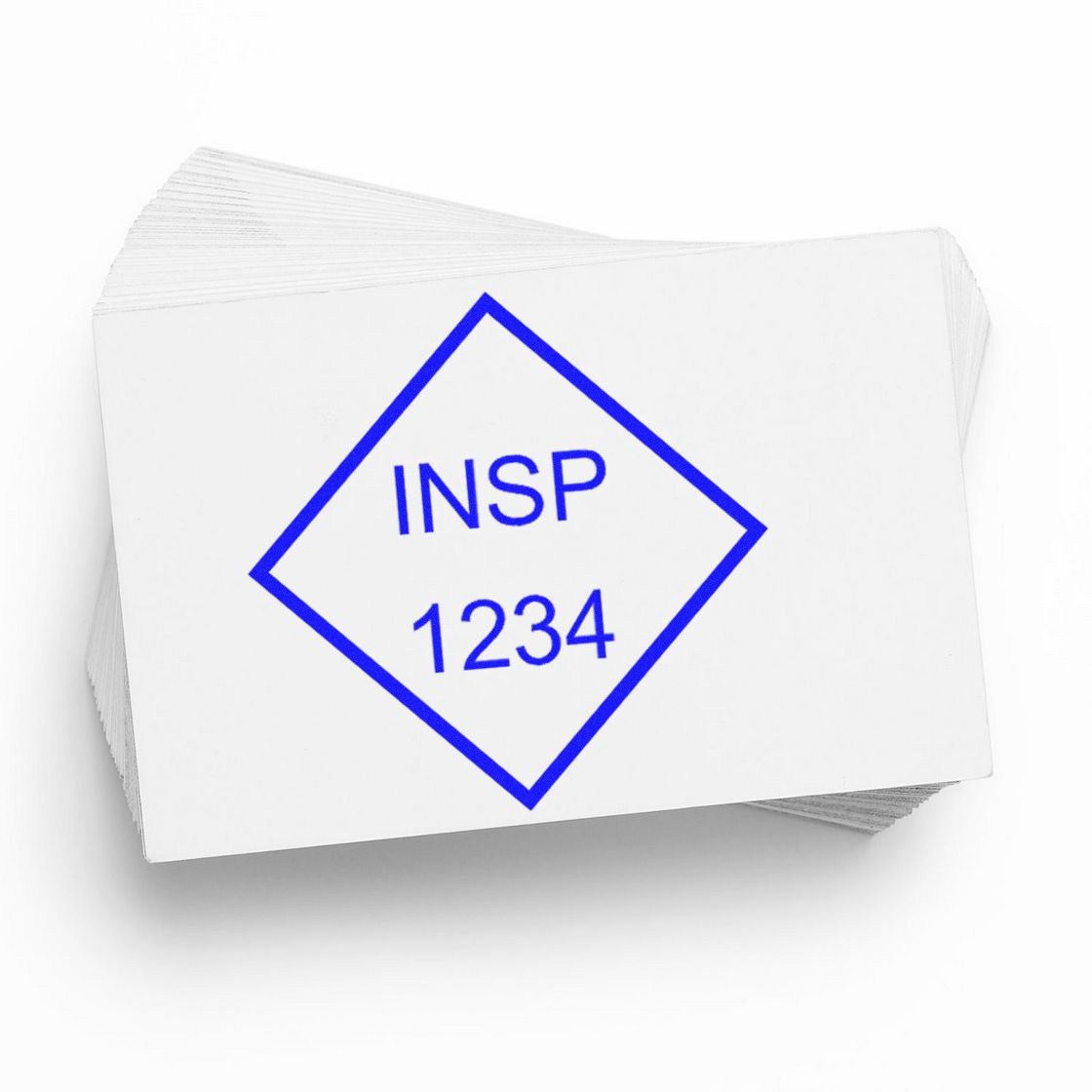 Standard Size Self-Inking Diamond Inspection Stamp 3/4 Diameter - Engineer Seal Stamps