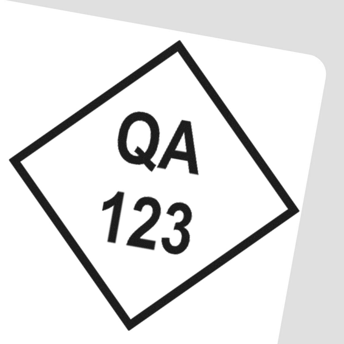 Standard Size Self-Inking Diamond Quality Assurance Inspection Stamp 3/4 Diameter - Engineer Seal Stamps